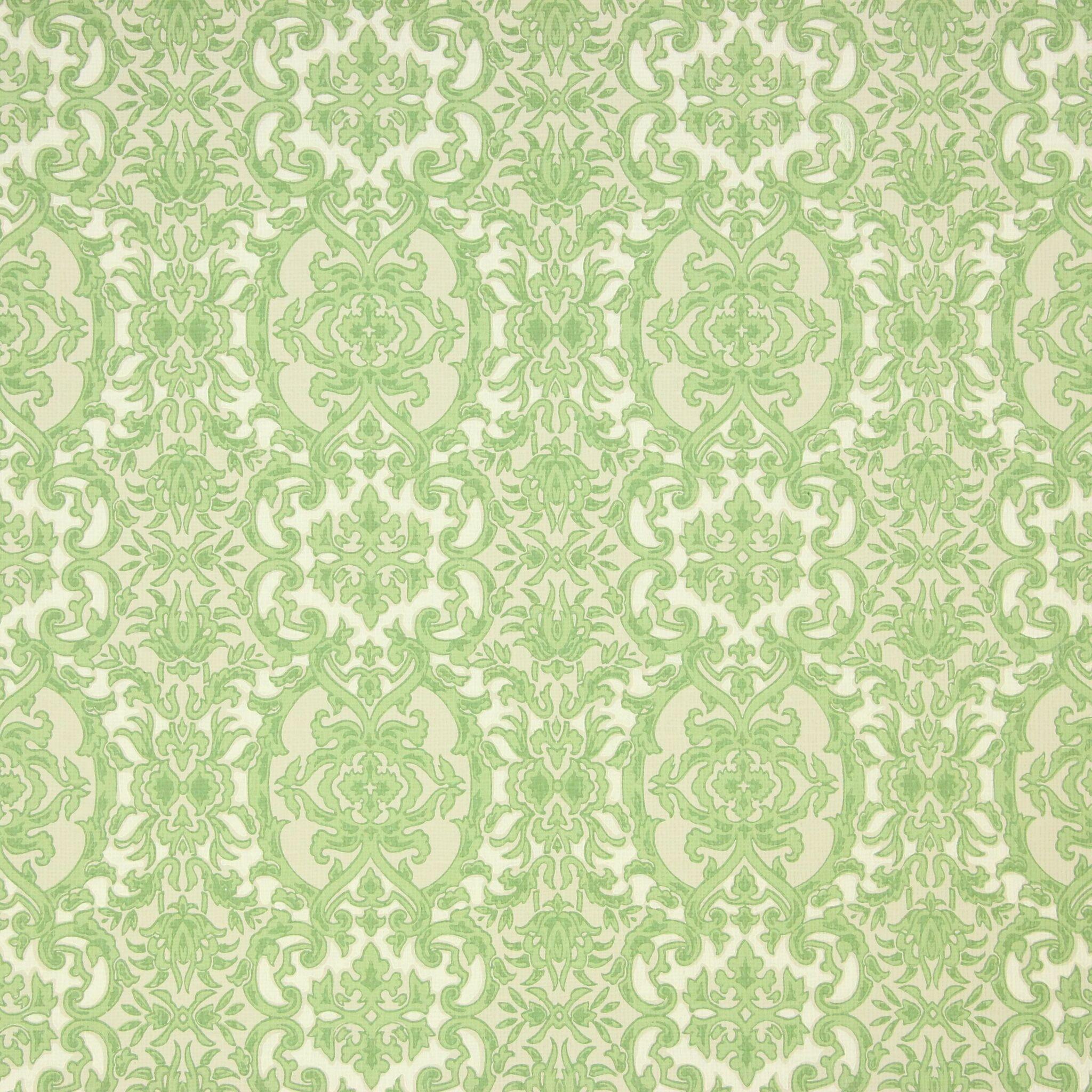 2048x2048 1960s Vintage Wallpaper Green Beige Damask's Vintage Wallpaper