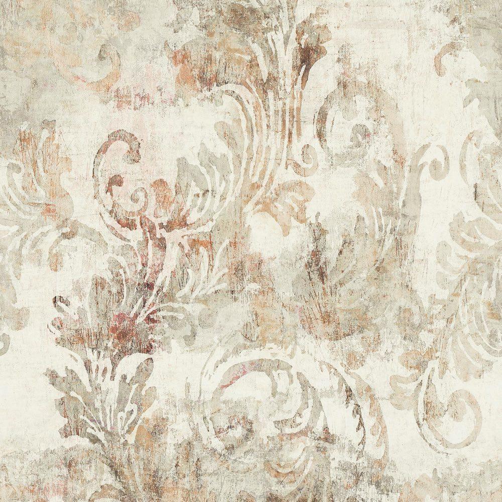 1000x1000 Casamance panoramic wallpaper panel Floreal beige