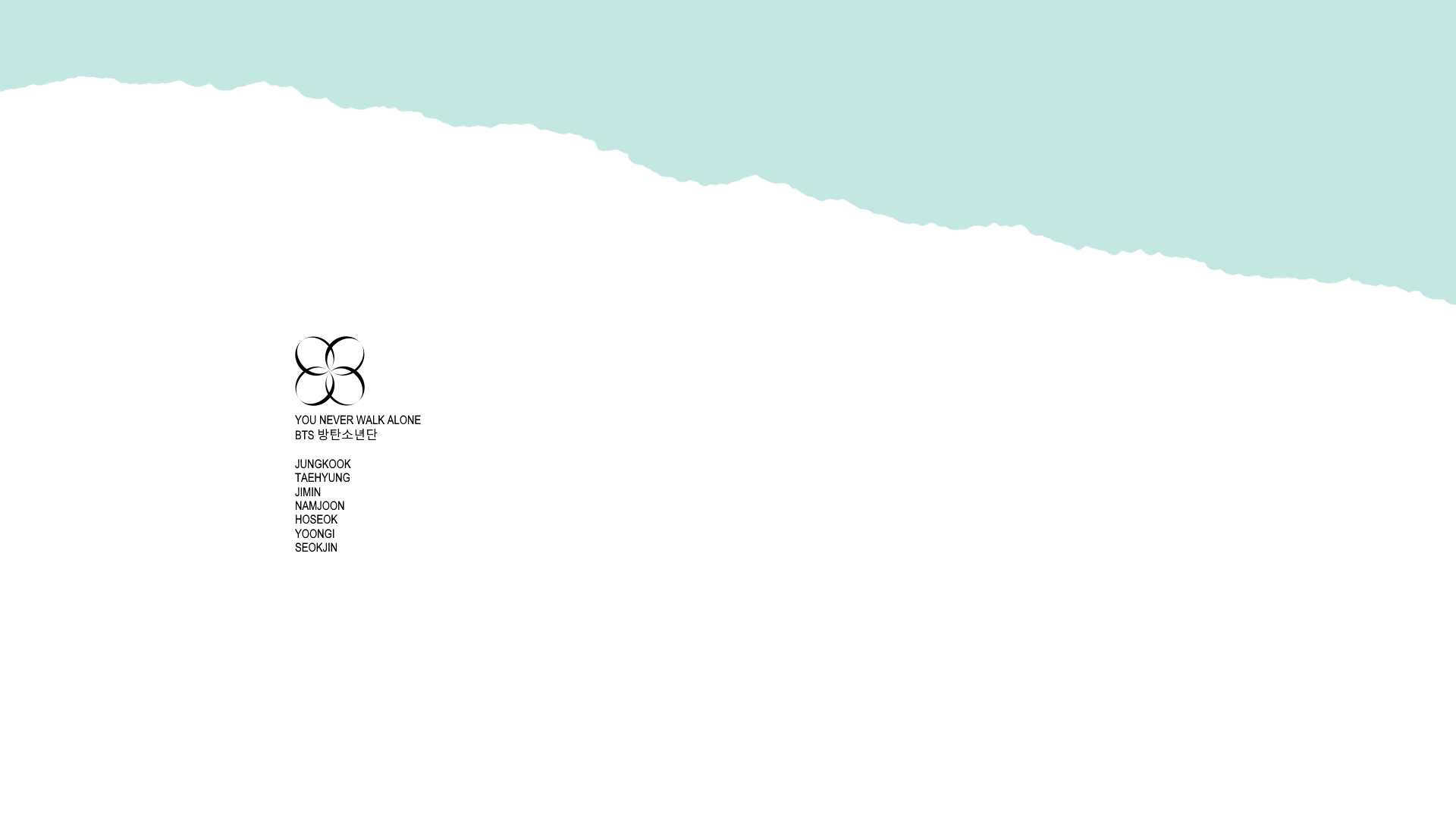 1920x1086 You Never Walk Alone BTS Desktop Wallpaper