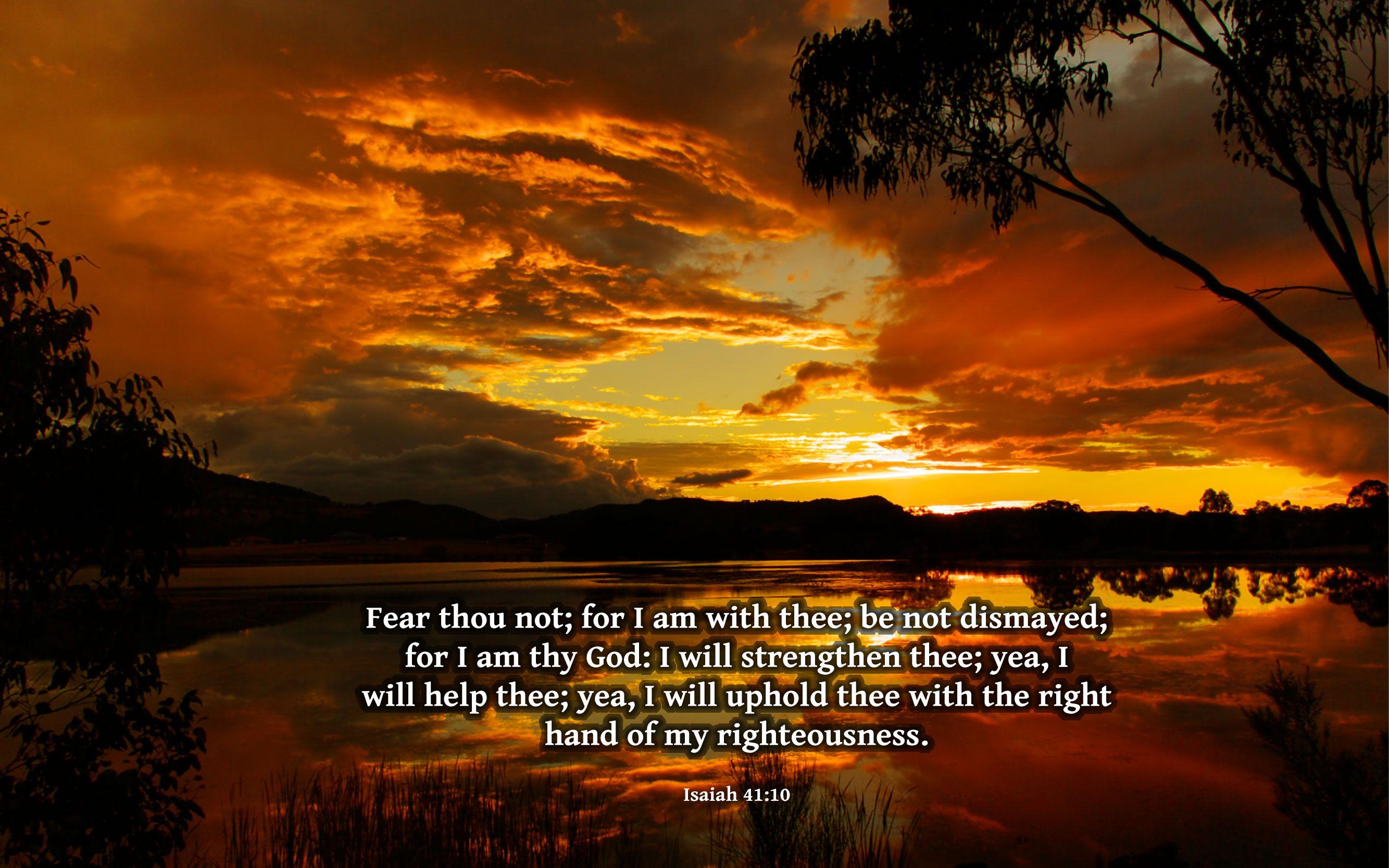 2667x1667 Isaiah 41:10 Nature & Bible Desktop Background / Wallpaper