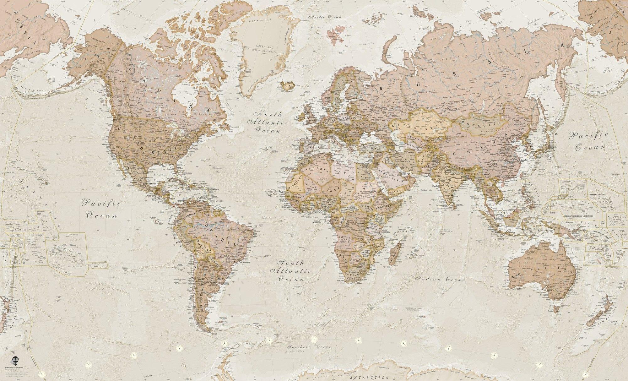 2000x1213 Old map wallpaper desktop. World map wallpaper, Map wallpaper, World map mural