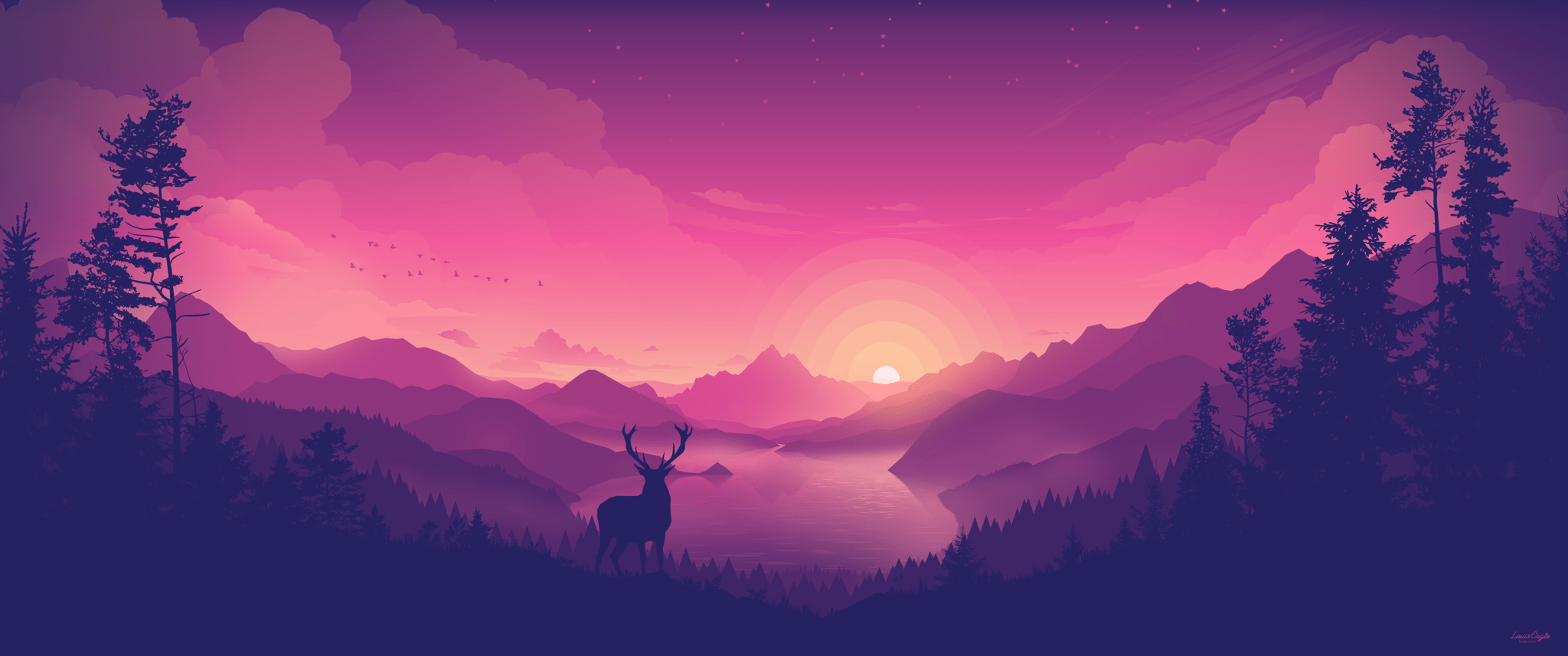 2048x857 Firewatch wallpaper