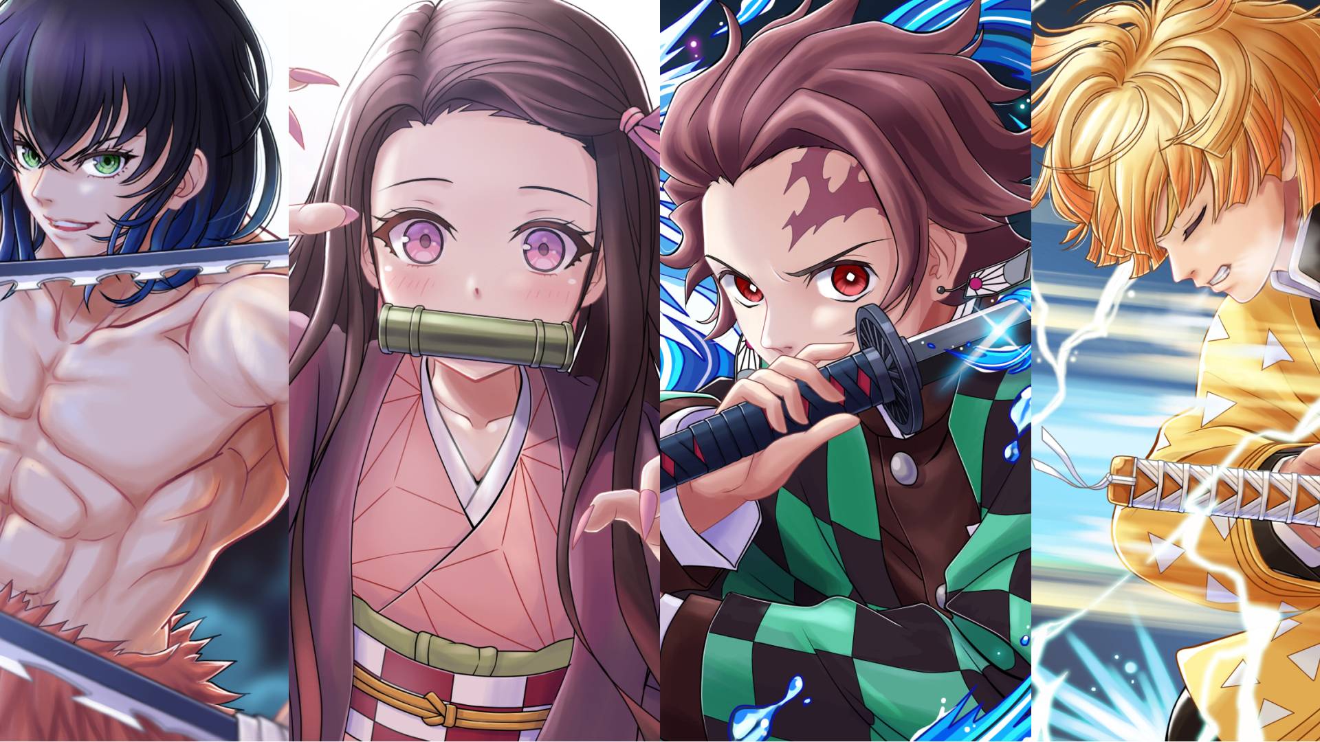 1920x1080 Demon Slayer Kimetsu no Yaiba Banner 1080P Laptop Full HD Wallpaper, HD Anime 4K Wallpaper, Image, Photo and Background