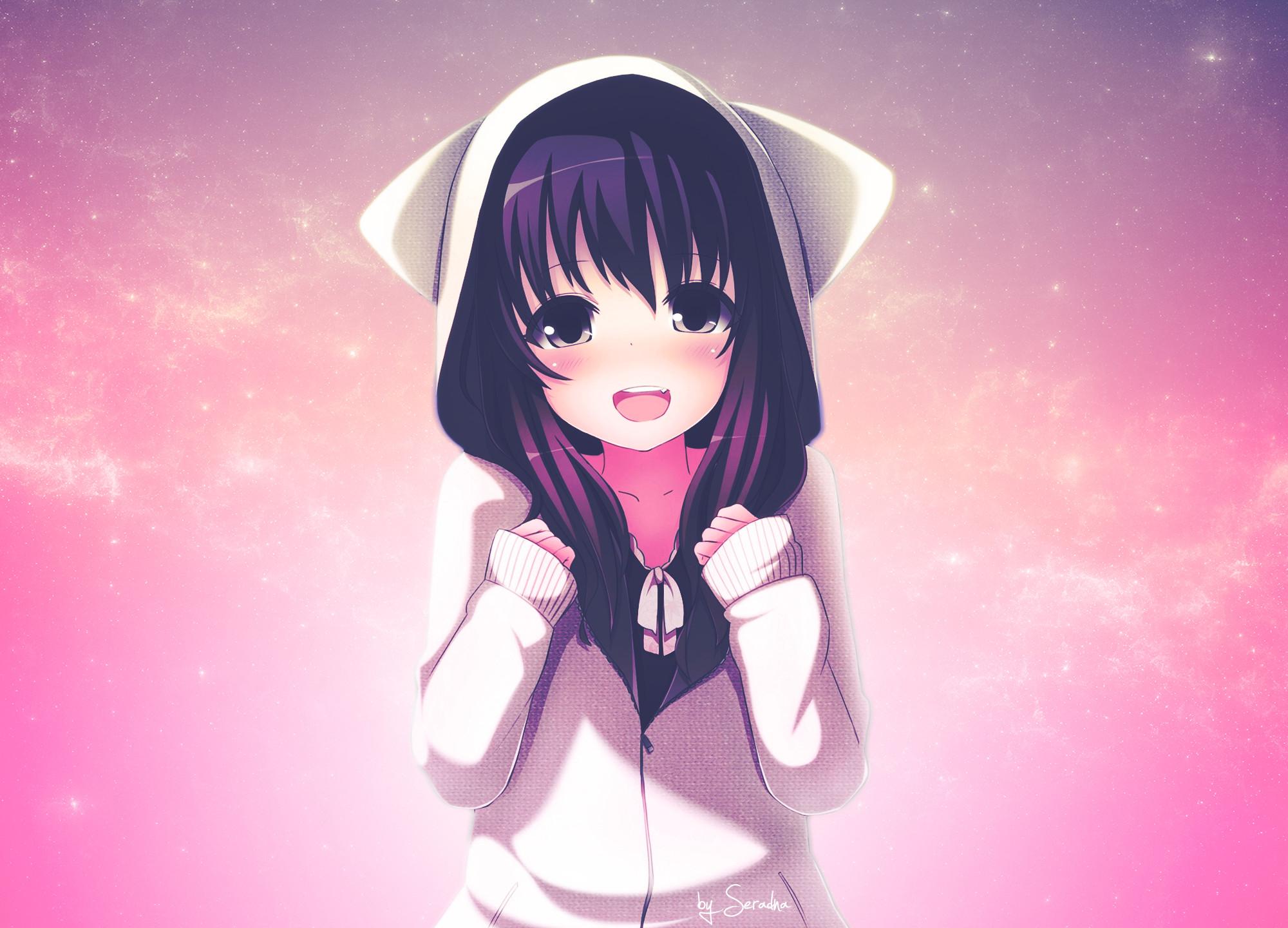 2000x1440 Cute Anime Cat