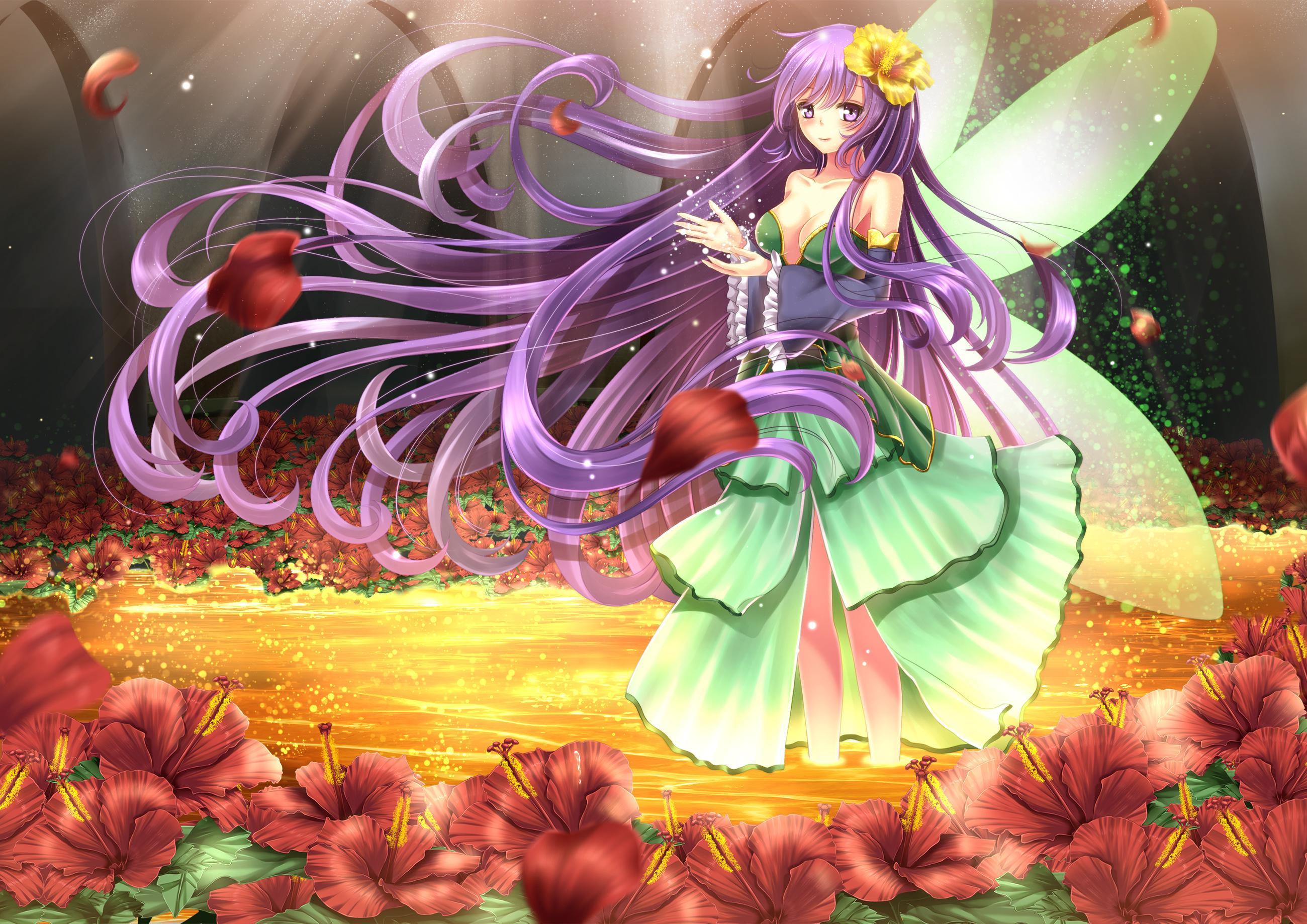 2600x1838 18++ Angel Fairy Anime Girl Wallpaper