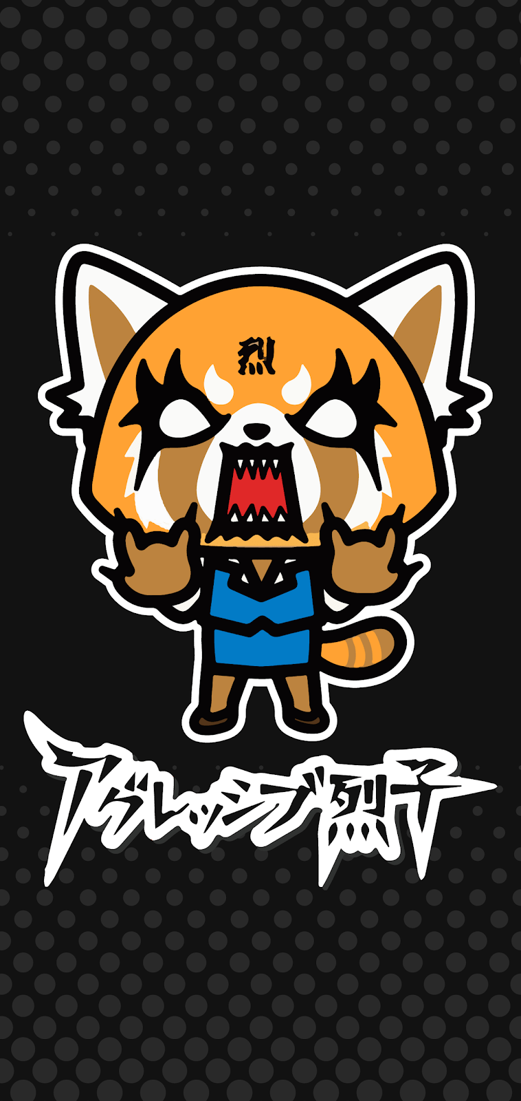 758x1600 Aggretsuko iPhone Wallpaper