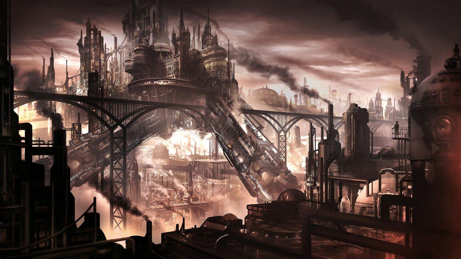 Steampunk City Wallpapers Top Free Steampunk City Backgrounds Wallpaperaccess