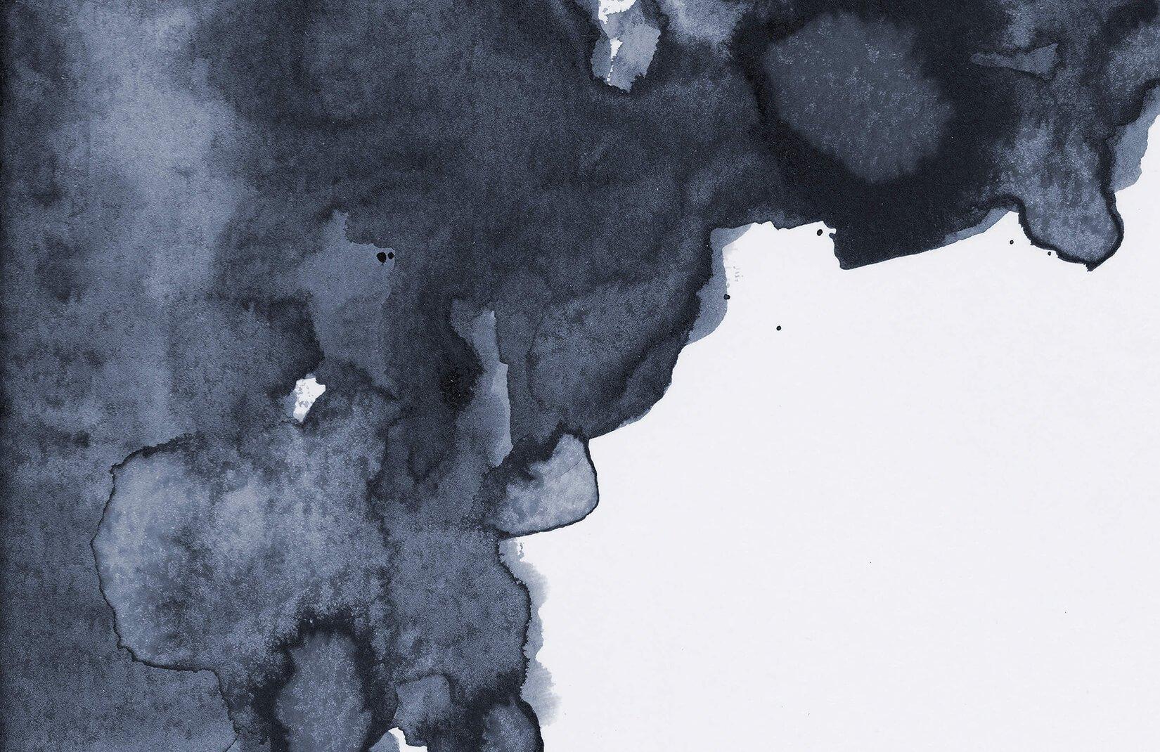 1650x1070 Navy Blue Smoke Watercolor Wallpaper Mural