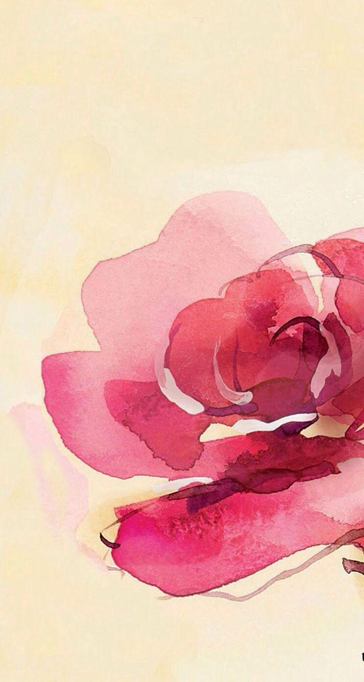 736x1377 Watercolor Flower iPhone Wallpaper