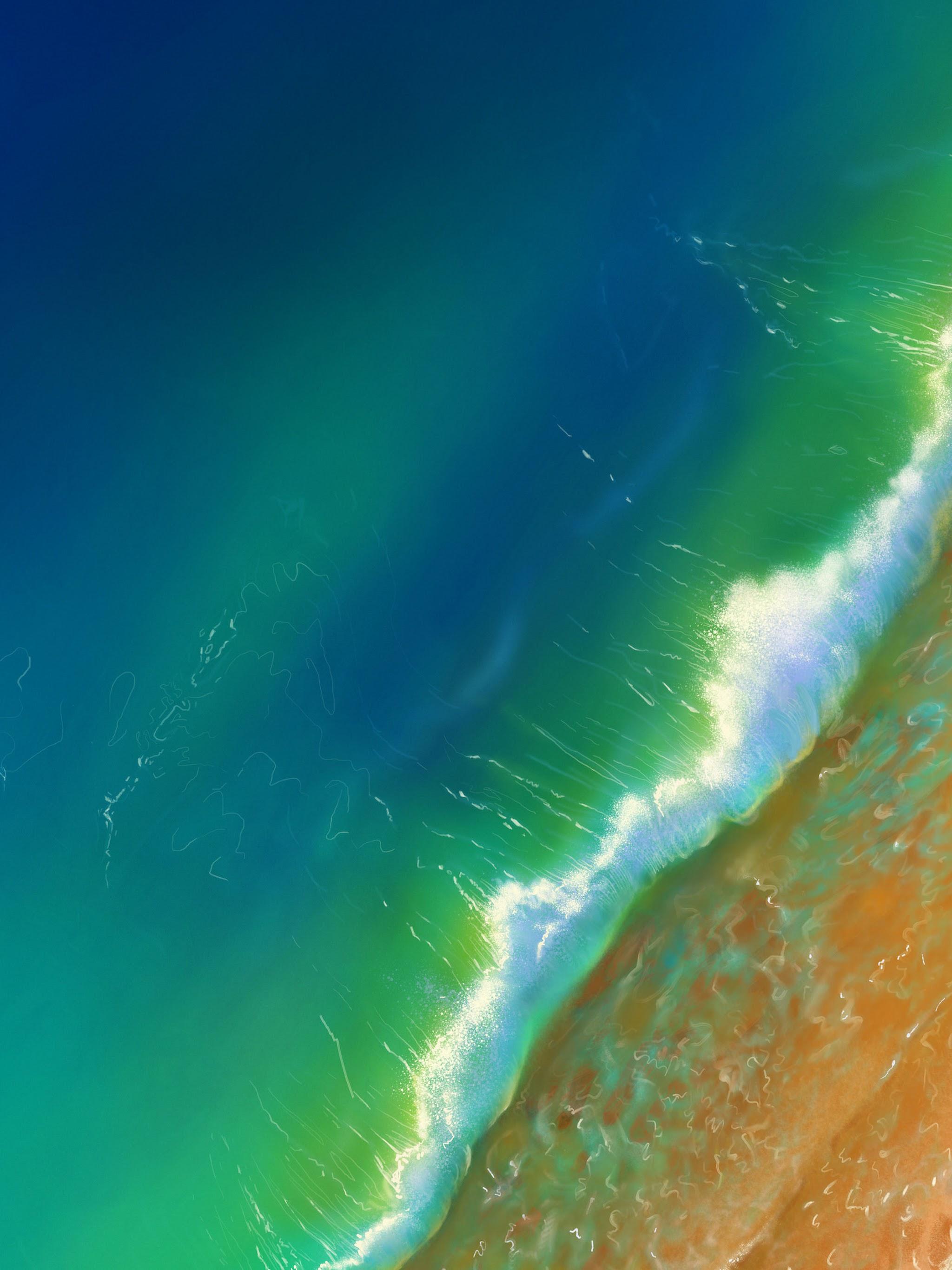 2048x2732 Ocean Beach Waves Scenery 4K Wallpaper