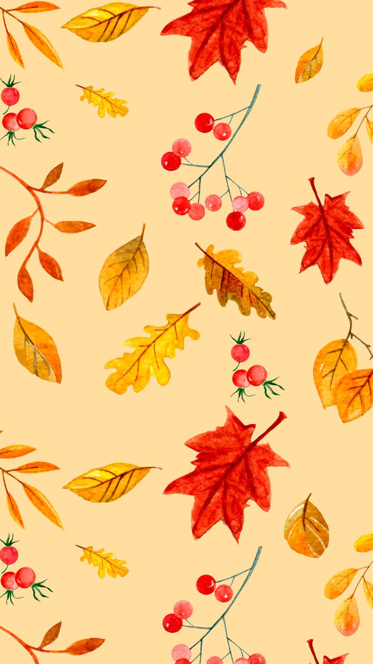 750x1334 FREE AUTUMN LEAF WALLPAPER FOR YOUR DESKTOP OR PHONE