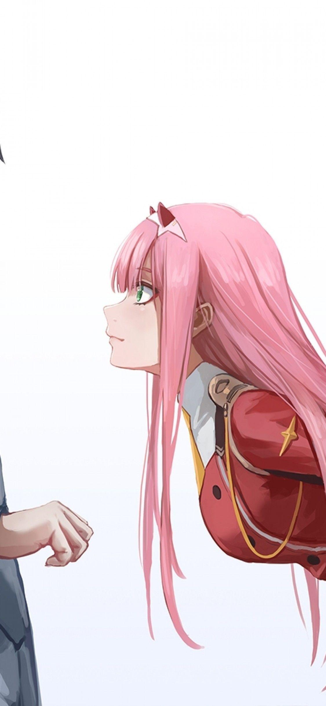 1125x2436 Zero Two iPhone Wallpaper