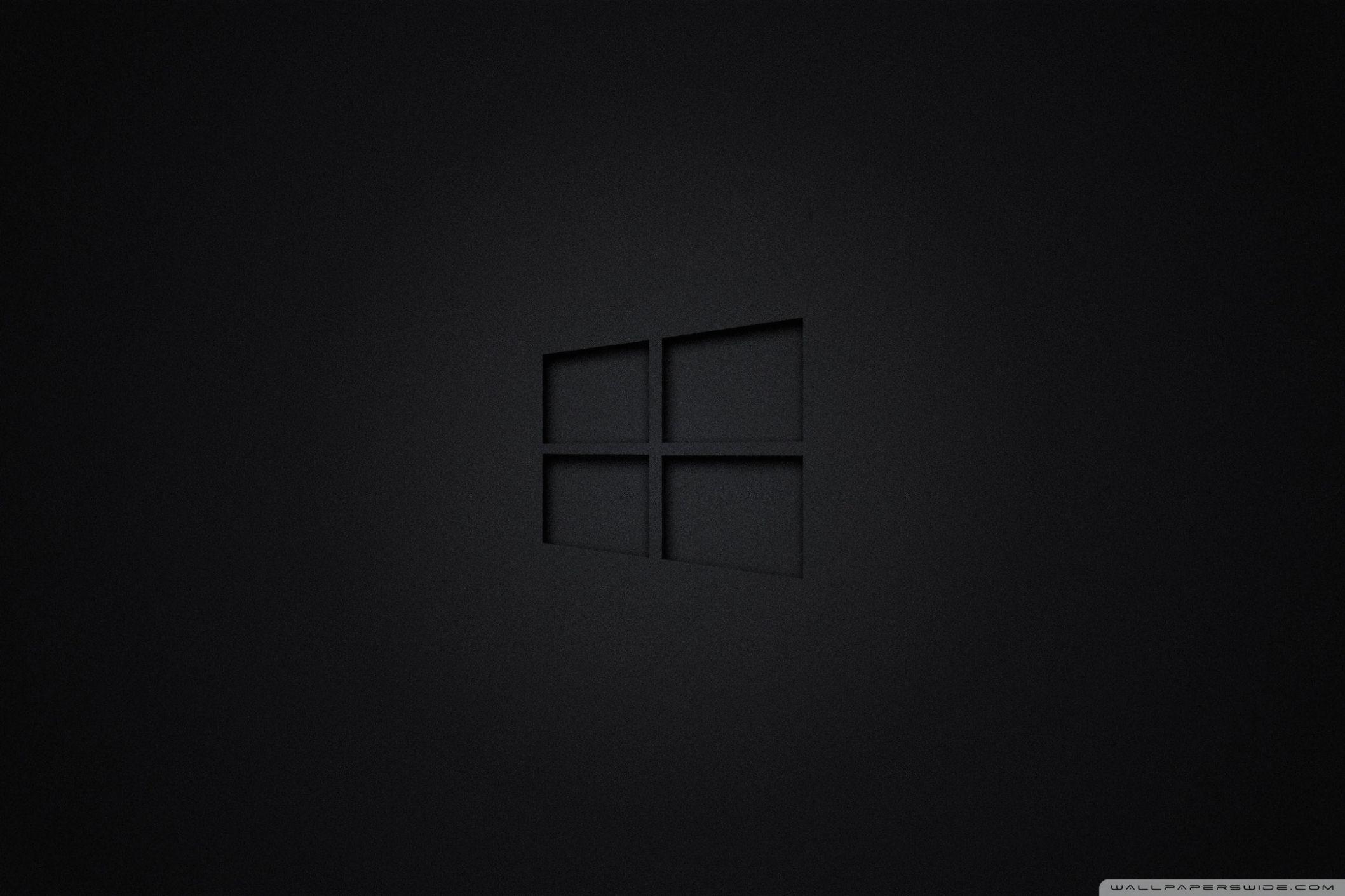 2117x1411 Wall: Windows 10 Black ❤ 4K HD Desktop Wallpaper For 4K Ultra HD Tv. Black wallpaper, Computer wallpaper, Computer wallpaper desktop wallpaper