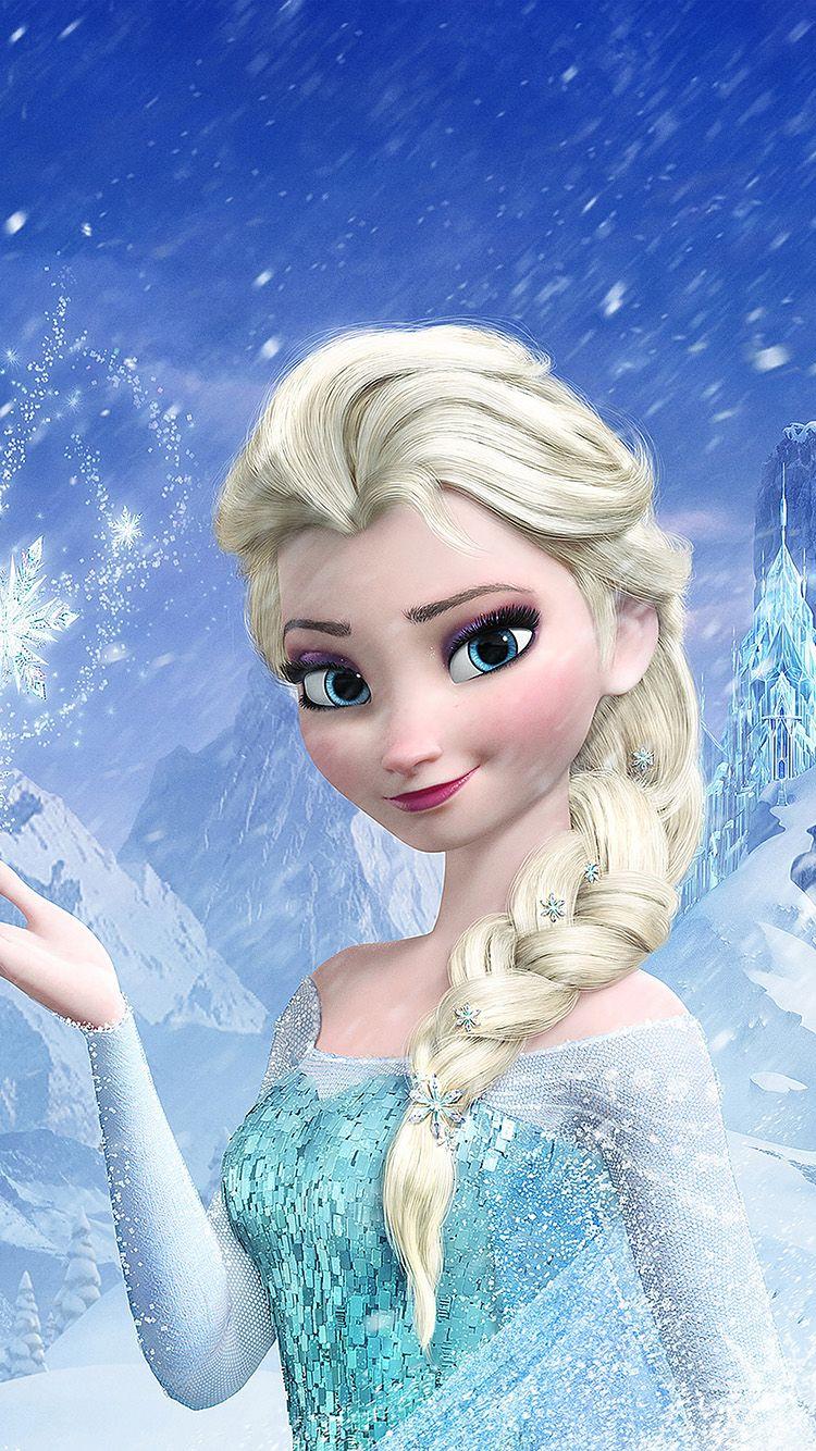 750x1334 iPhone wallpaper. elsa frozen queen illust film