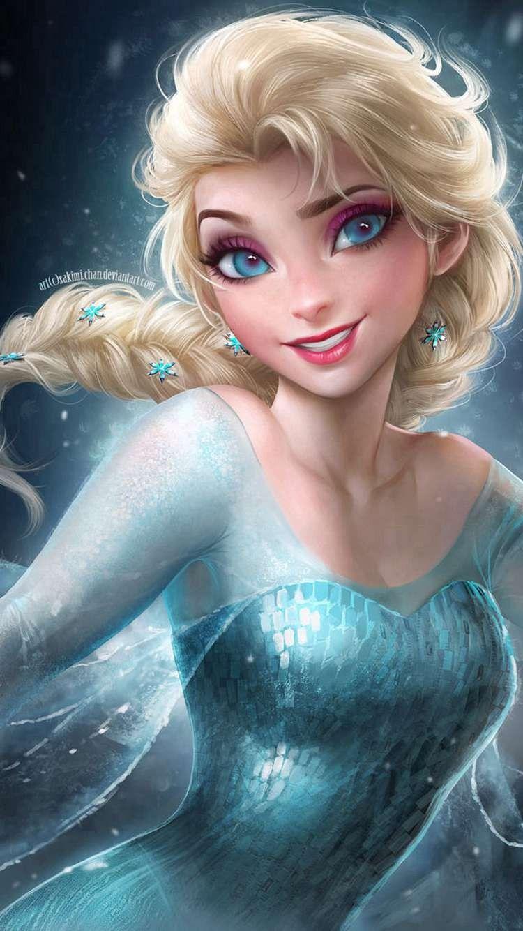 750x1334 Elsa Frozen Wallpaper