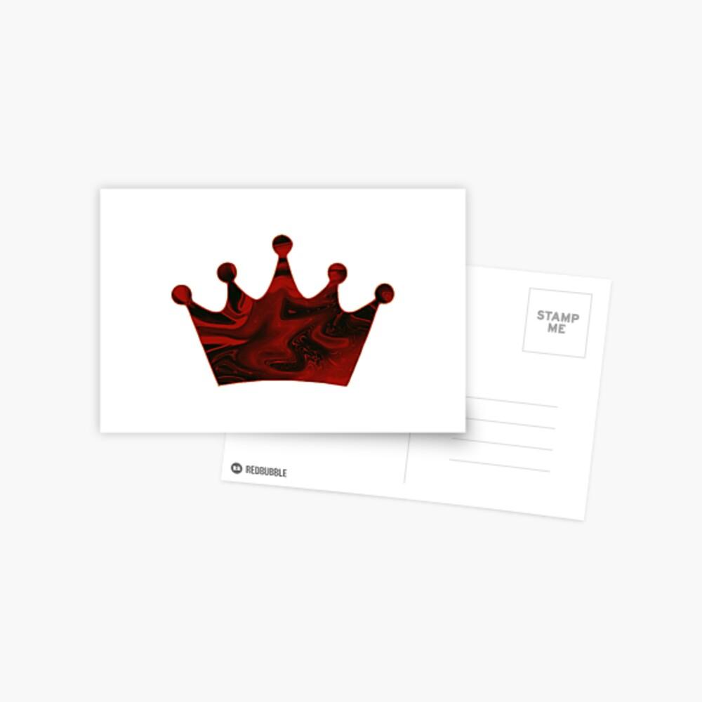 1000x1000 Aesthetic Red Crown T Shirt Greeting Card