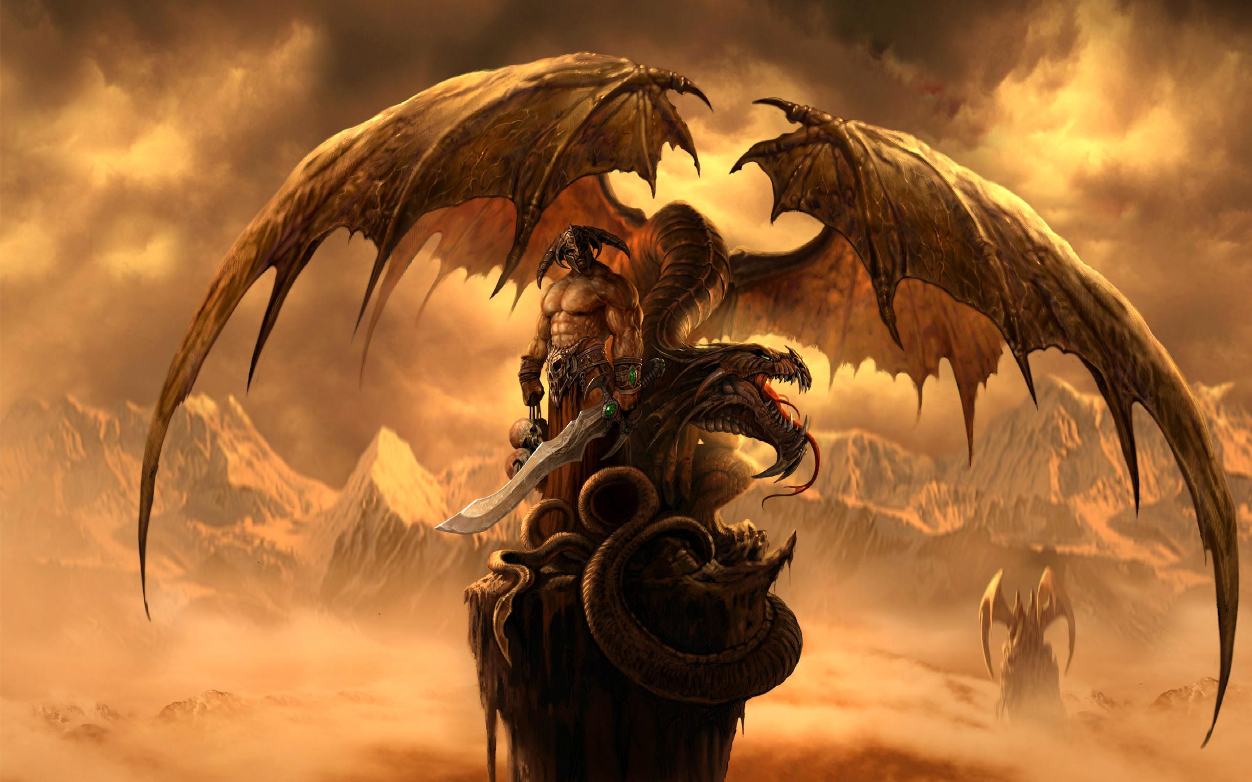 2560x1600 Fantasy Dragon Wallpaper