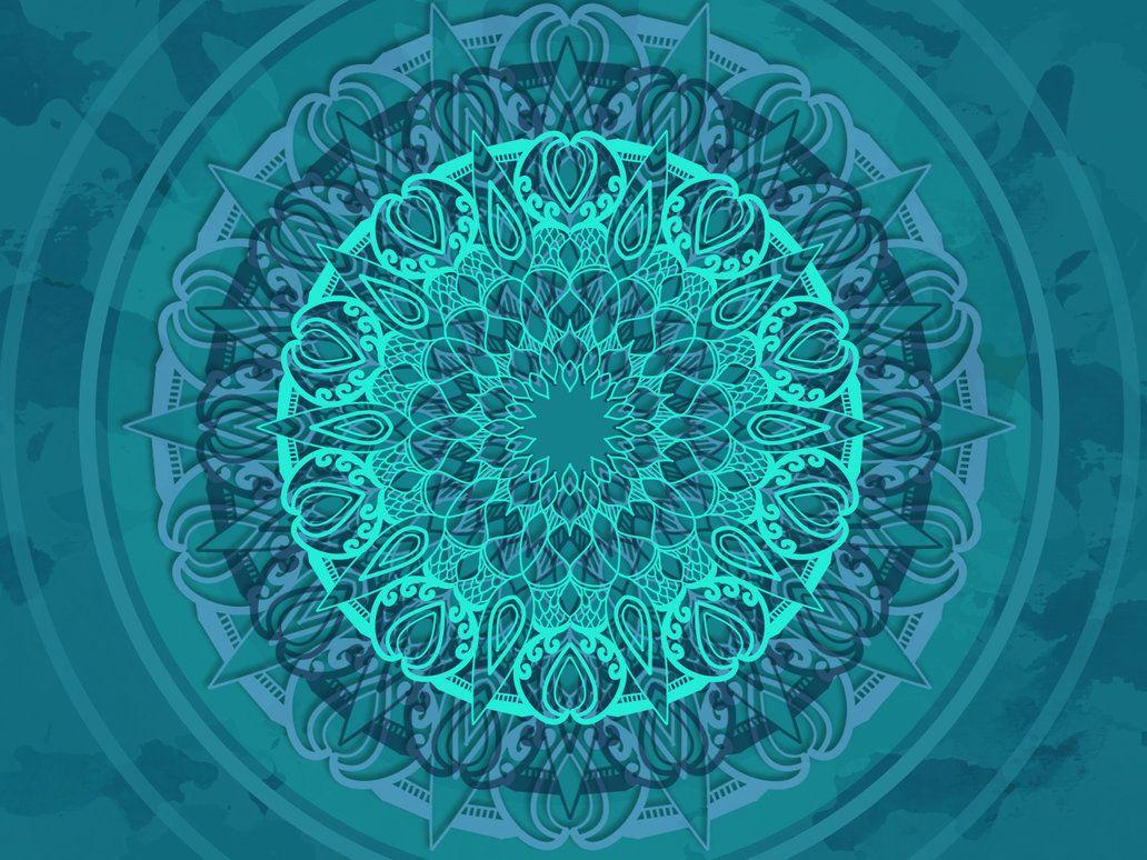 1032x774 Blue Wallpaper Mandala