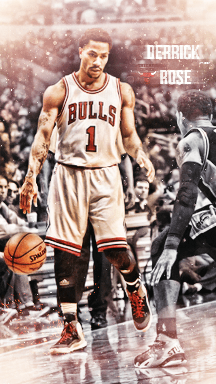 750x1334 Derrick Rose iPhone Wallpaper HD