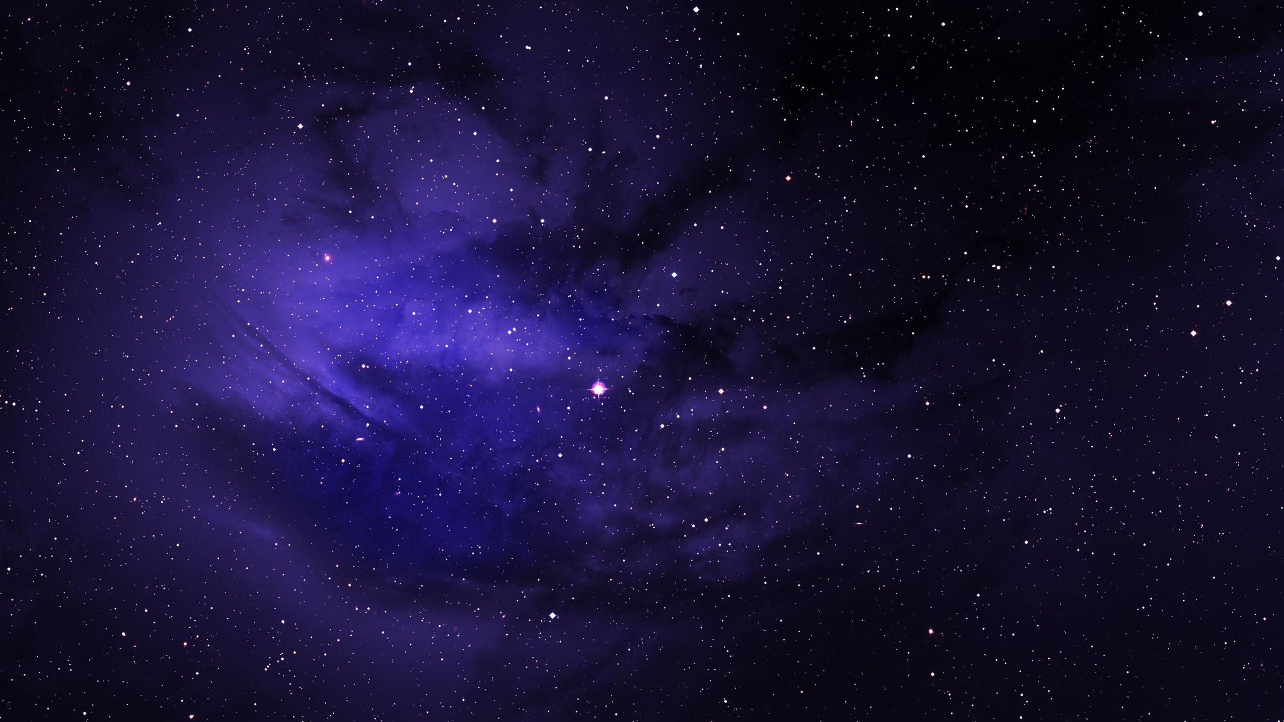 2560x1440 Starry Sky During Nighttime Space HD Galaxy Wallpaper