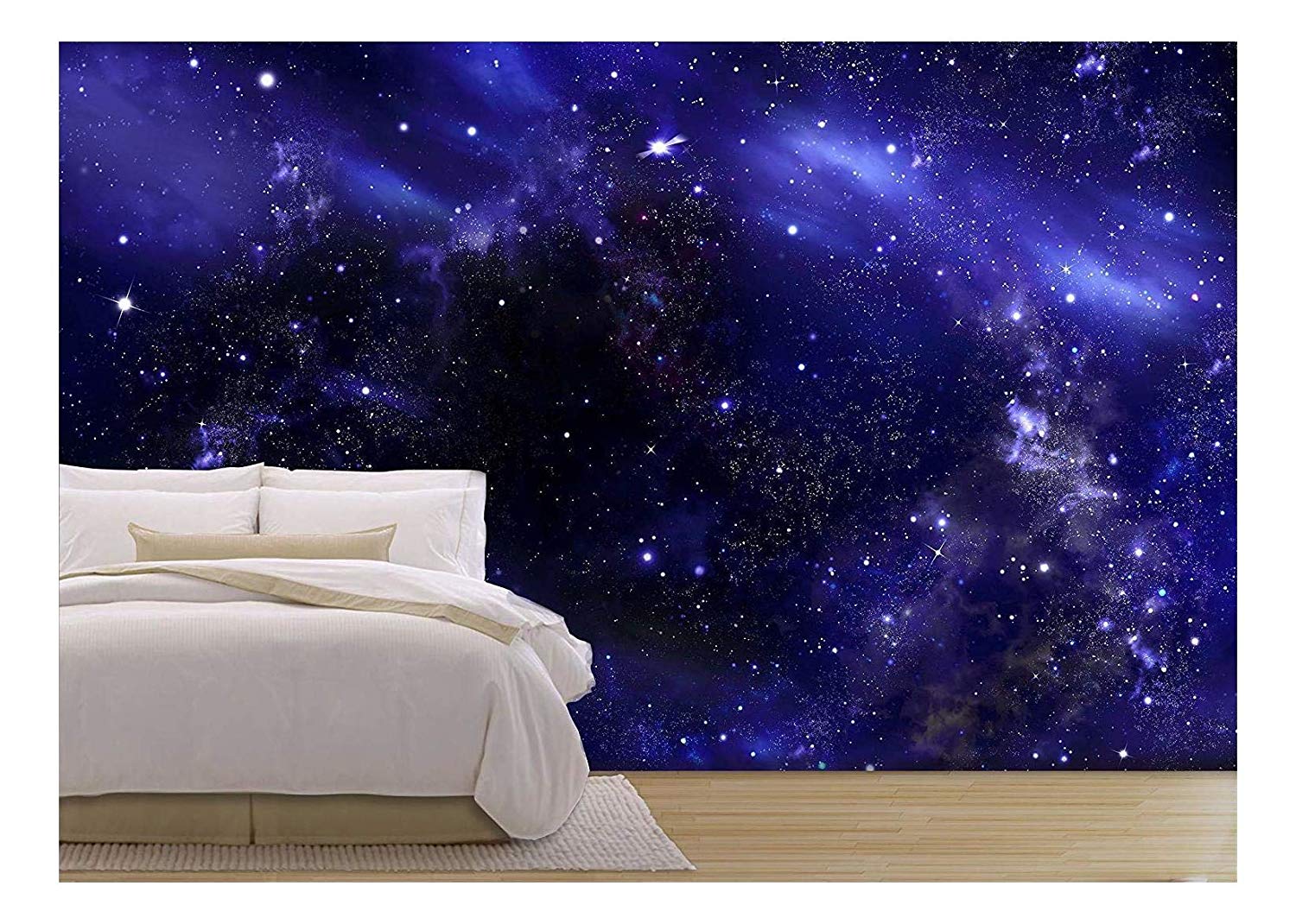 1500x1070 Wall26 Starry Night Sky Outer Space Peel & Stick Wallpaper, 100x144