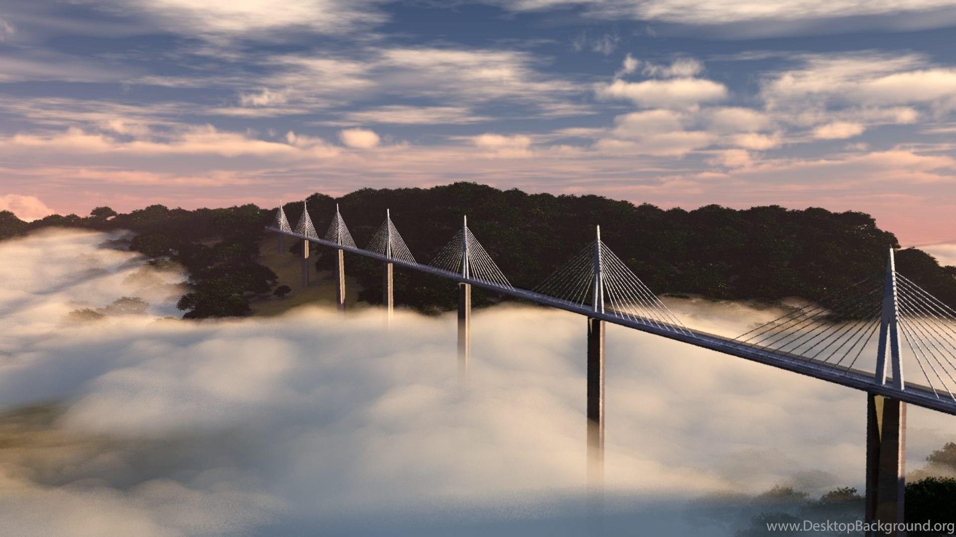 1920x1080 Millau Viaduct Wallpaper HD Of Longest Bridge In The World Desktop Background