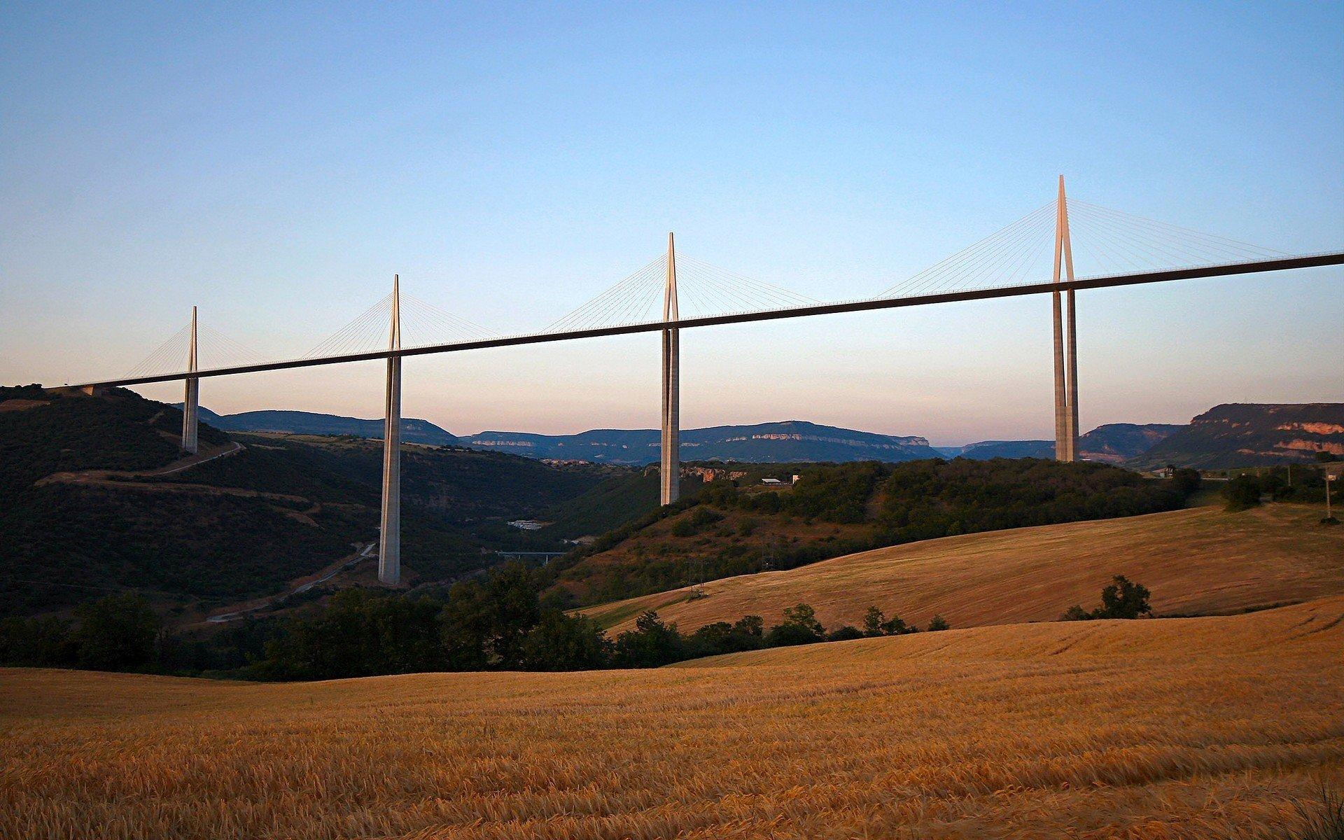 1920x1200 Millau Viaduct, France, Bridge Wallpaper HD / Desktop and Mobile Background