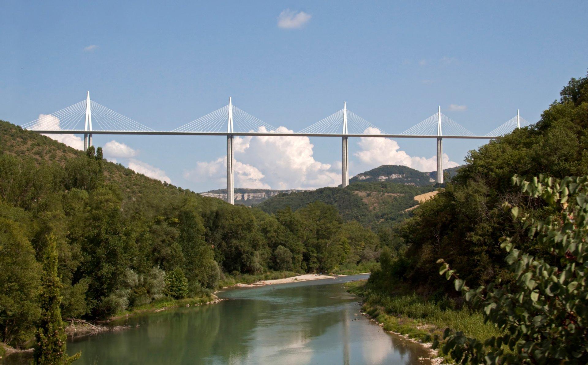 1920x1194 4K Ultra HD Millau Viaduct Wallpaper and Background Image