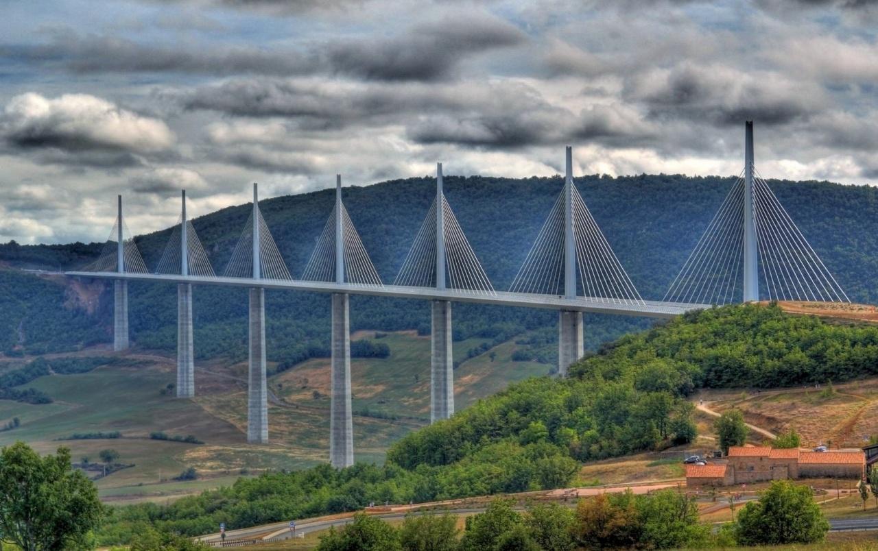 1280x804 Viaduc De Millau France wallpaper. Viaduc De Millau France