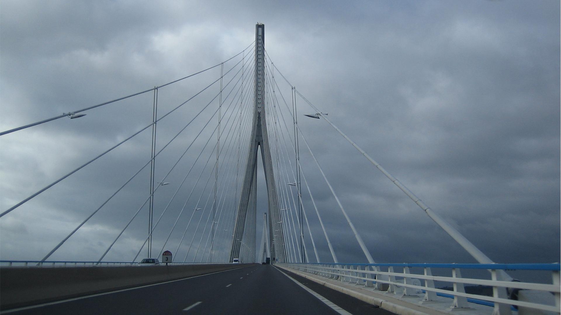 1920x1080 Wallpaper millau viaduct, france, bridge, sky
