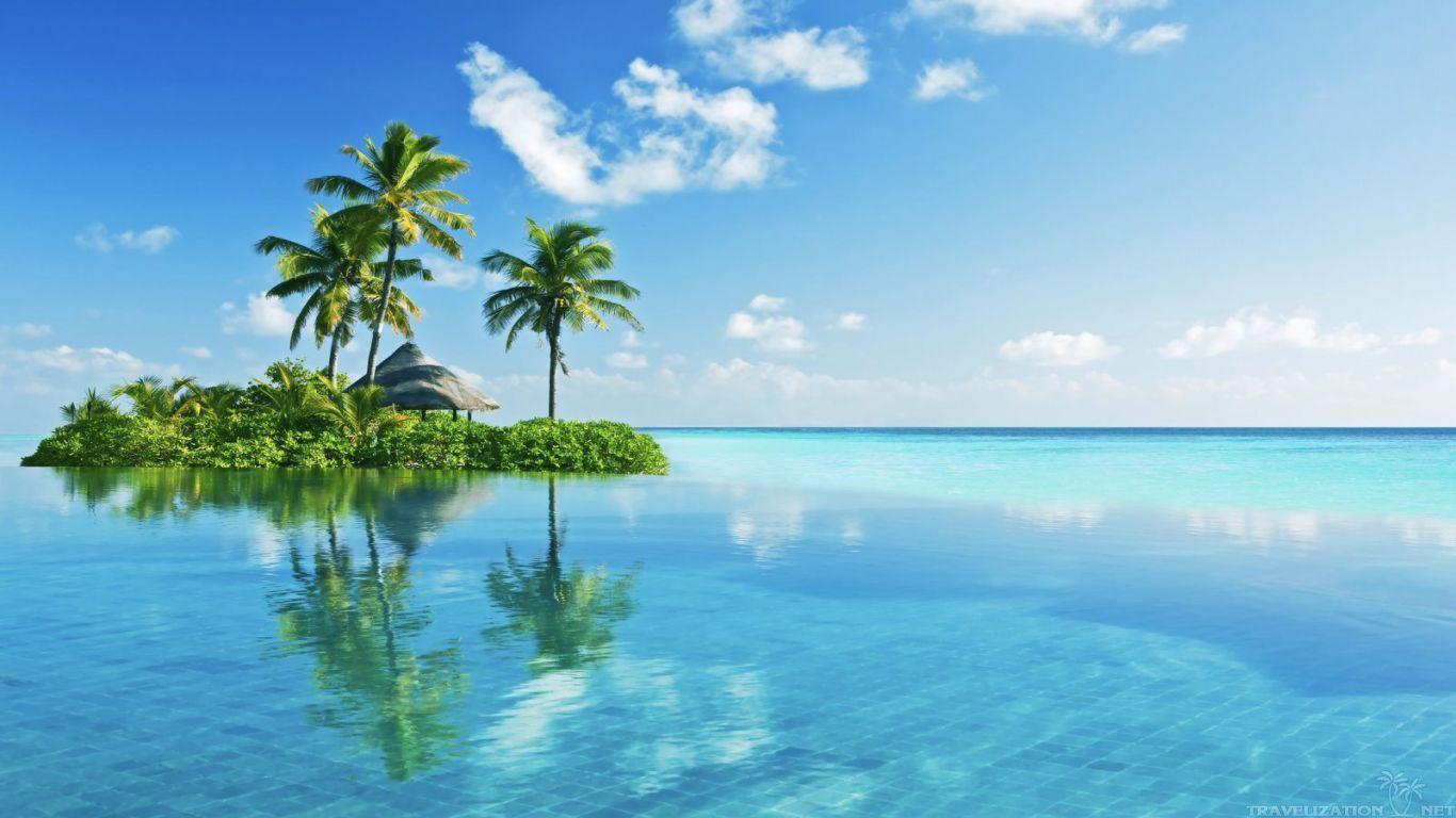 1366x768 Tropical Island Wallpaper