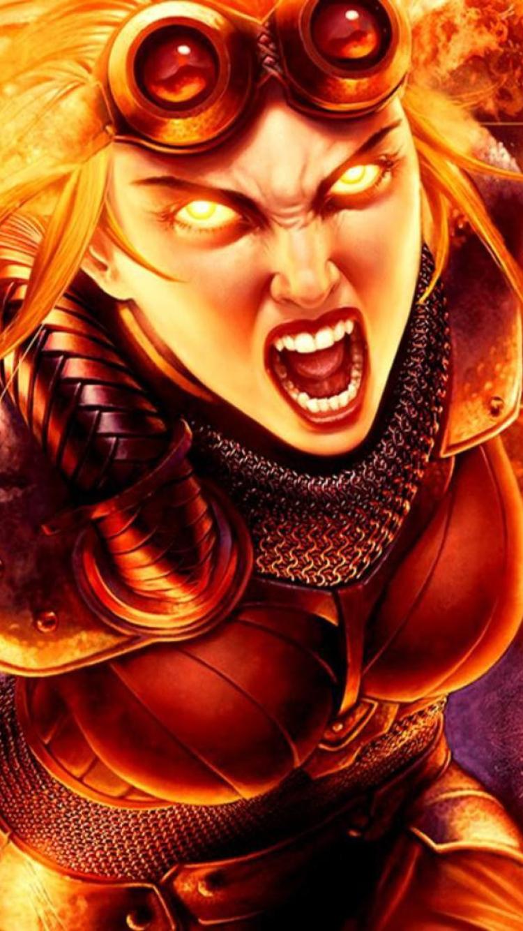 750x1334 Chandra Nalaar Magic The Gathering iPhone iPhone 6S, iPhone 7 Wallpaper, HD Games 4K Wallpaper, Image, Photo and Background