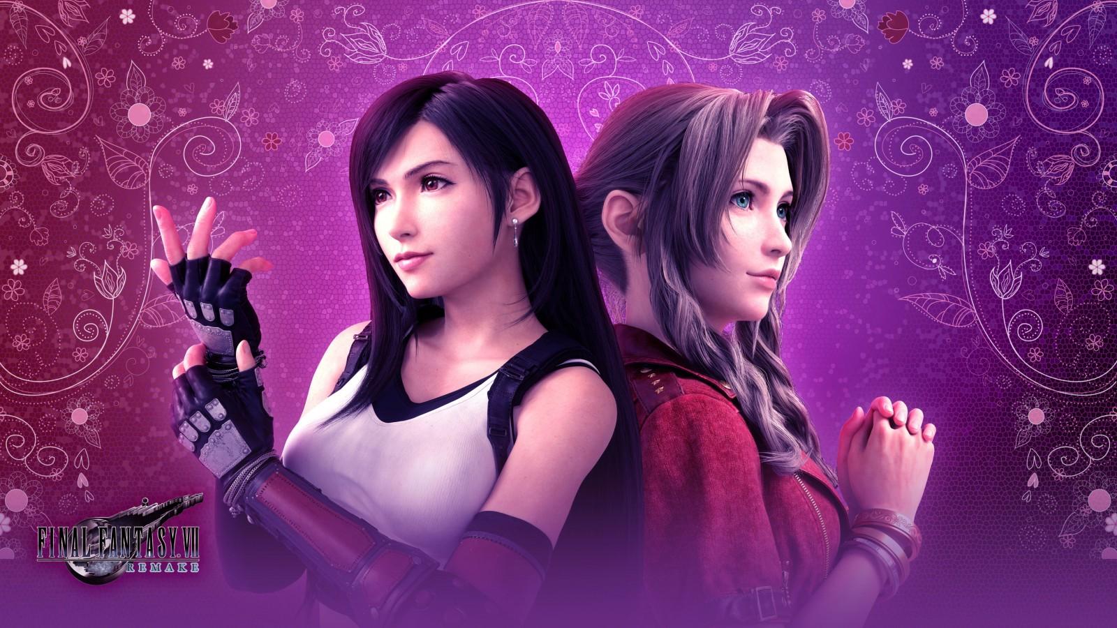 1600x900 Aerith Gainsborough and Tifa Lockhart FF Remake 4K HD Final Fantasy VII Wallpaper