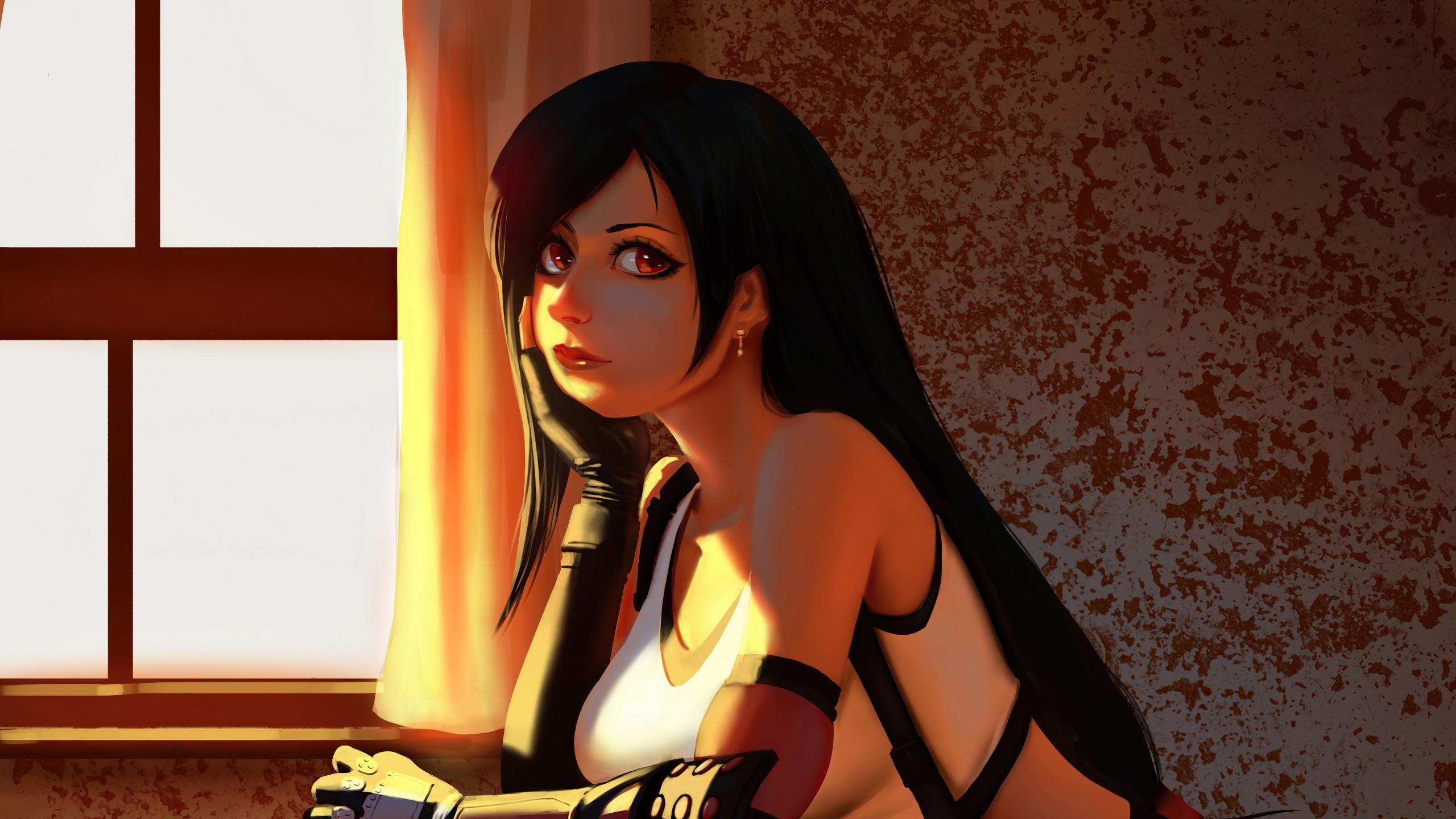 2560x1440 Tifa Lockhart 4K 5K HD Final Fantasy Wallpaper