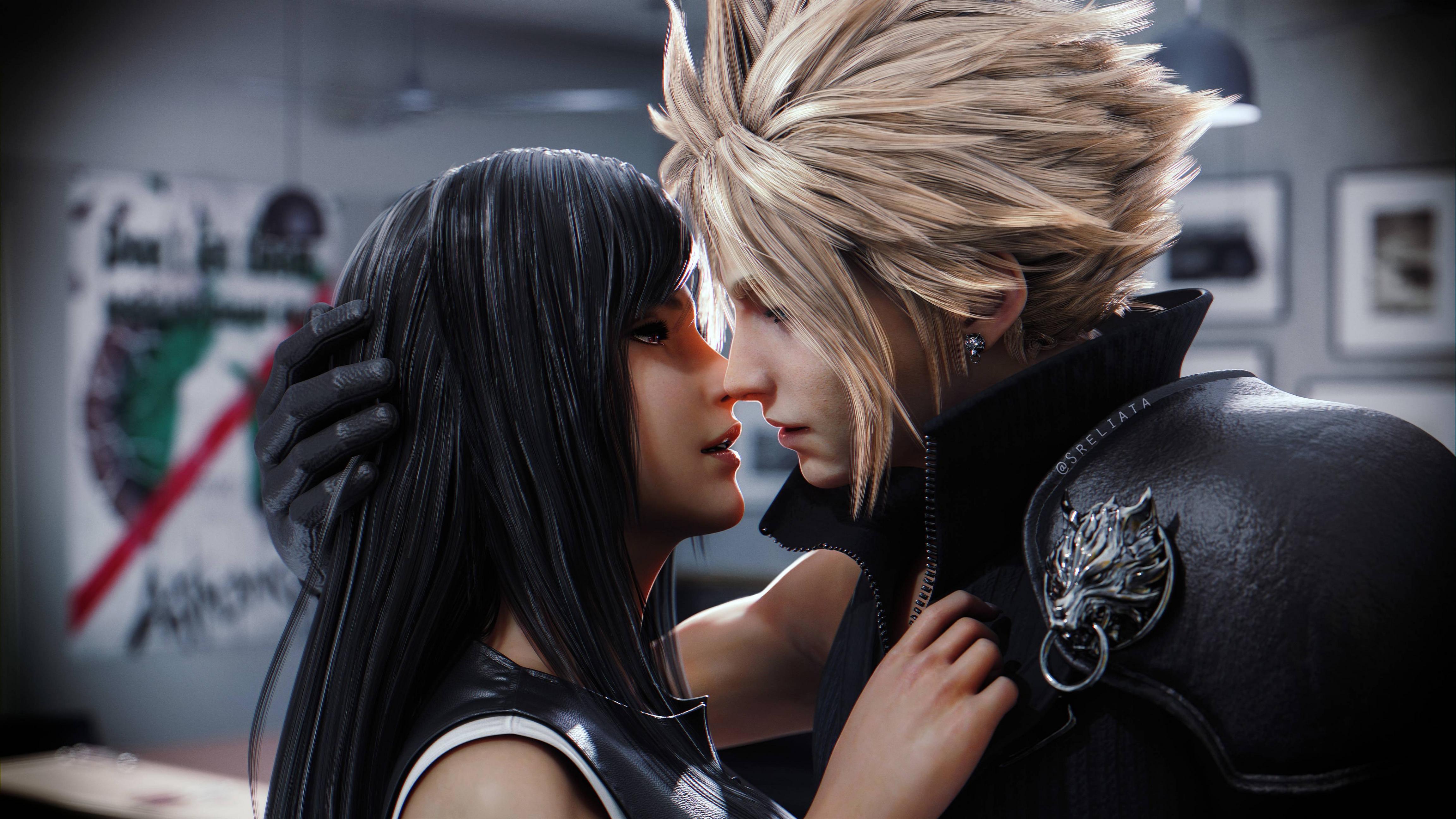 4608x2592 Cloud Strife and Tifa Lockhart 5K Wallpaper, HD Games 4K Wallpaper, Image, Photo and Background
