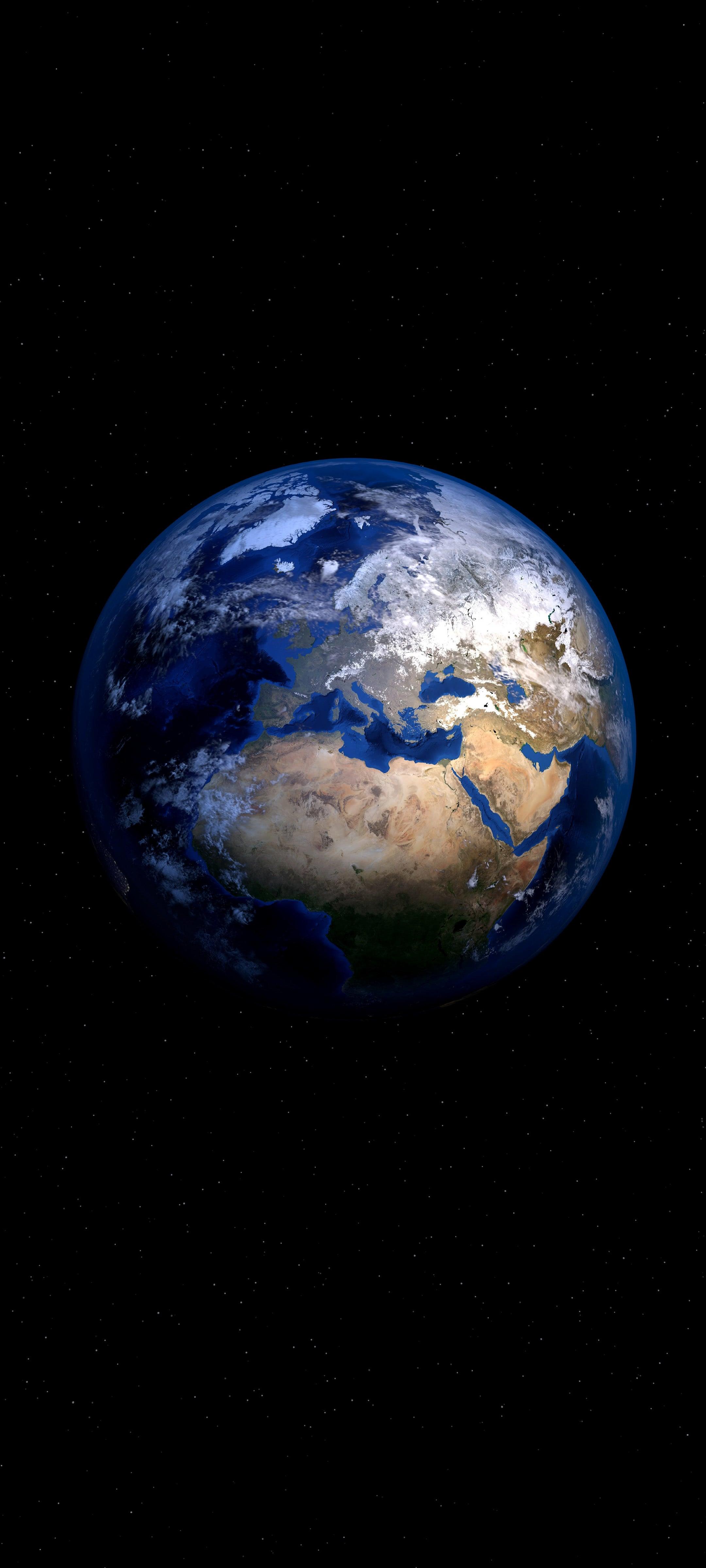 2160x4800 Satellite view of earth AMOLED WALLPAPER (resolution