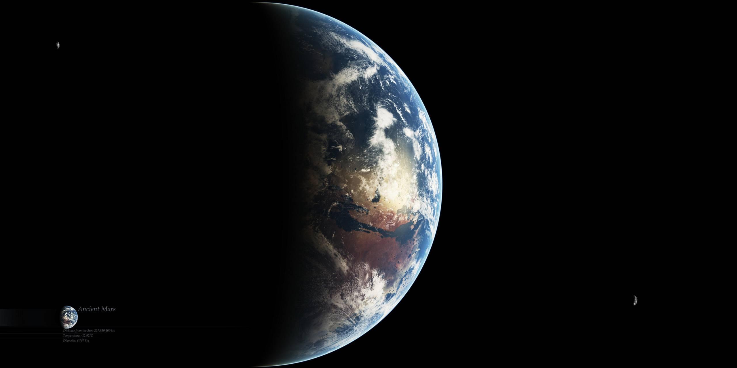 2560x1280 Download Earth Side 4k HD Wallpaper and Background