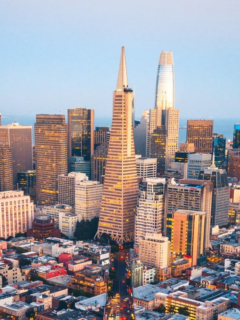 768x1024 Aerial View Of San Francisco HD Wallpaper Non Retina IPad