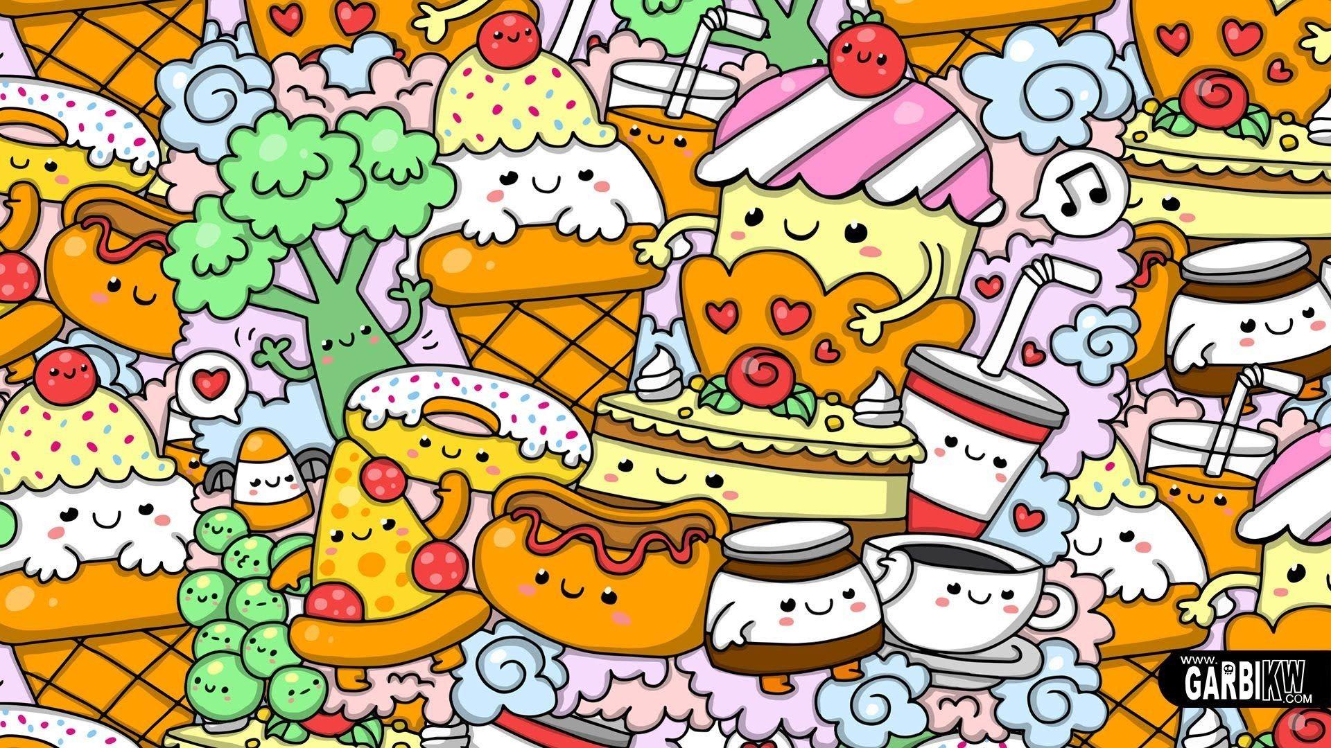 1920x1080 Kawaii Food Wallpaper