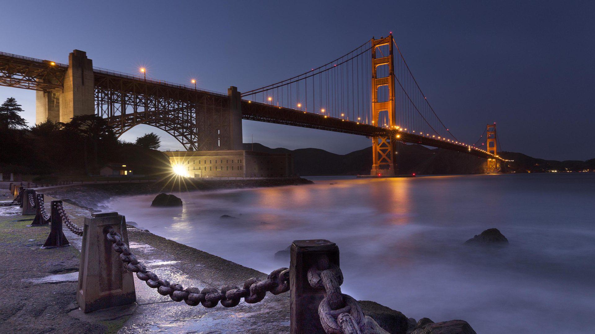 1920x1080 Under The Golden Gate Bridge In San Francisco California САД Android Wallpaper For Your Desktop Or Phone 3840x2400 :