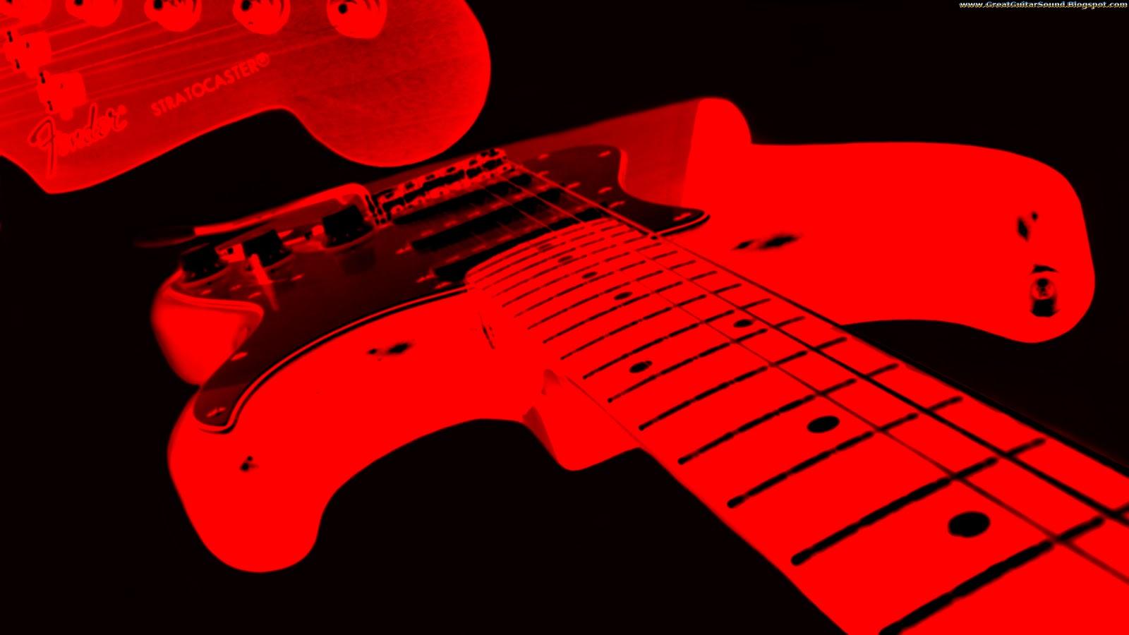 1600x900 Red And Black Fender Stratocaster