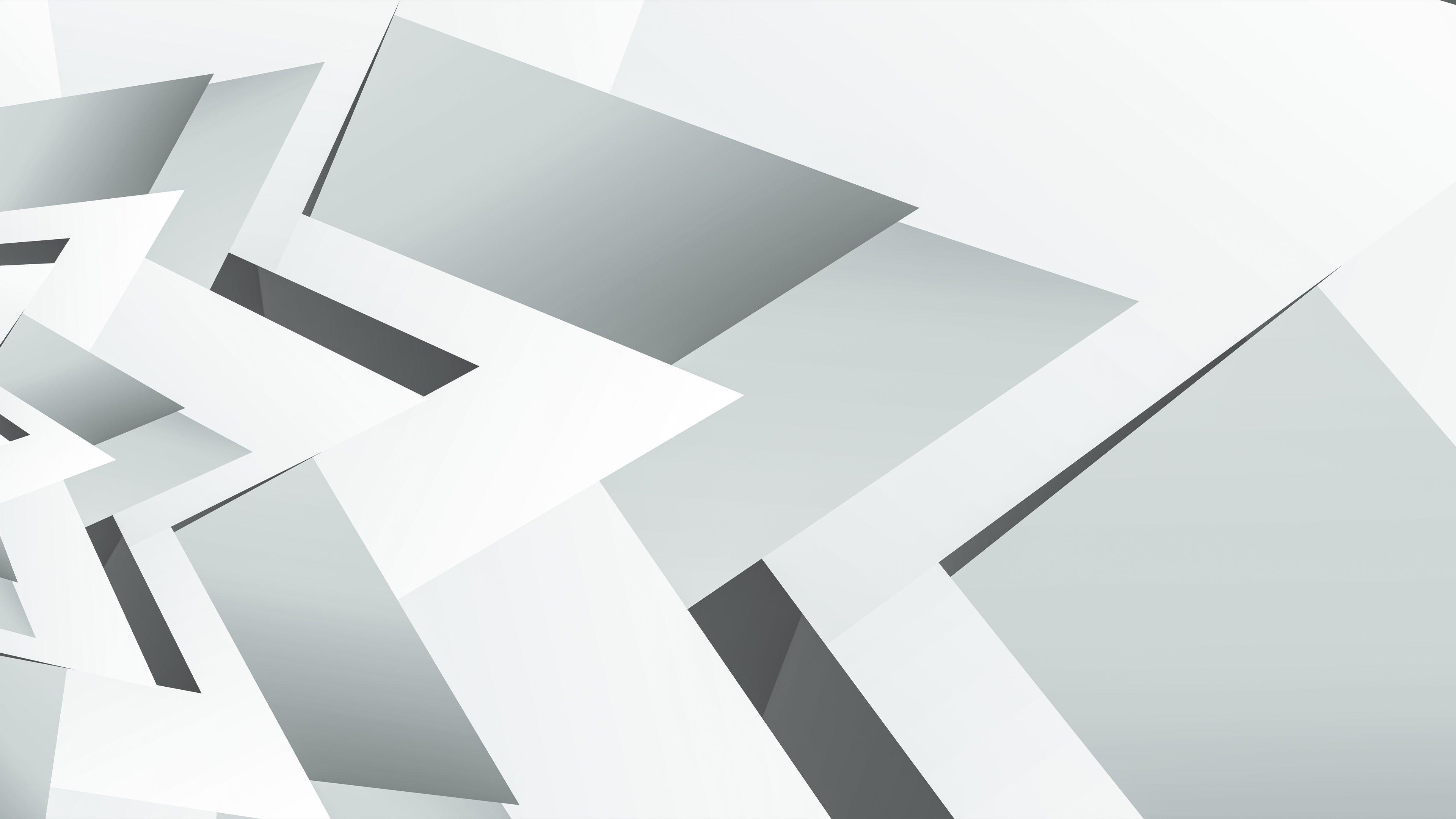 3840x2160 Geoline White Abstract. White wallpaper, Abstract wallpaper, Wallpaper