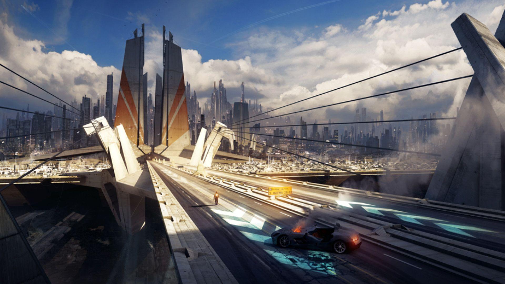 1920x1080 Futuristic City Wallpaper 1920x1080