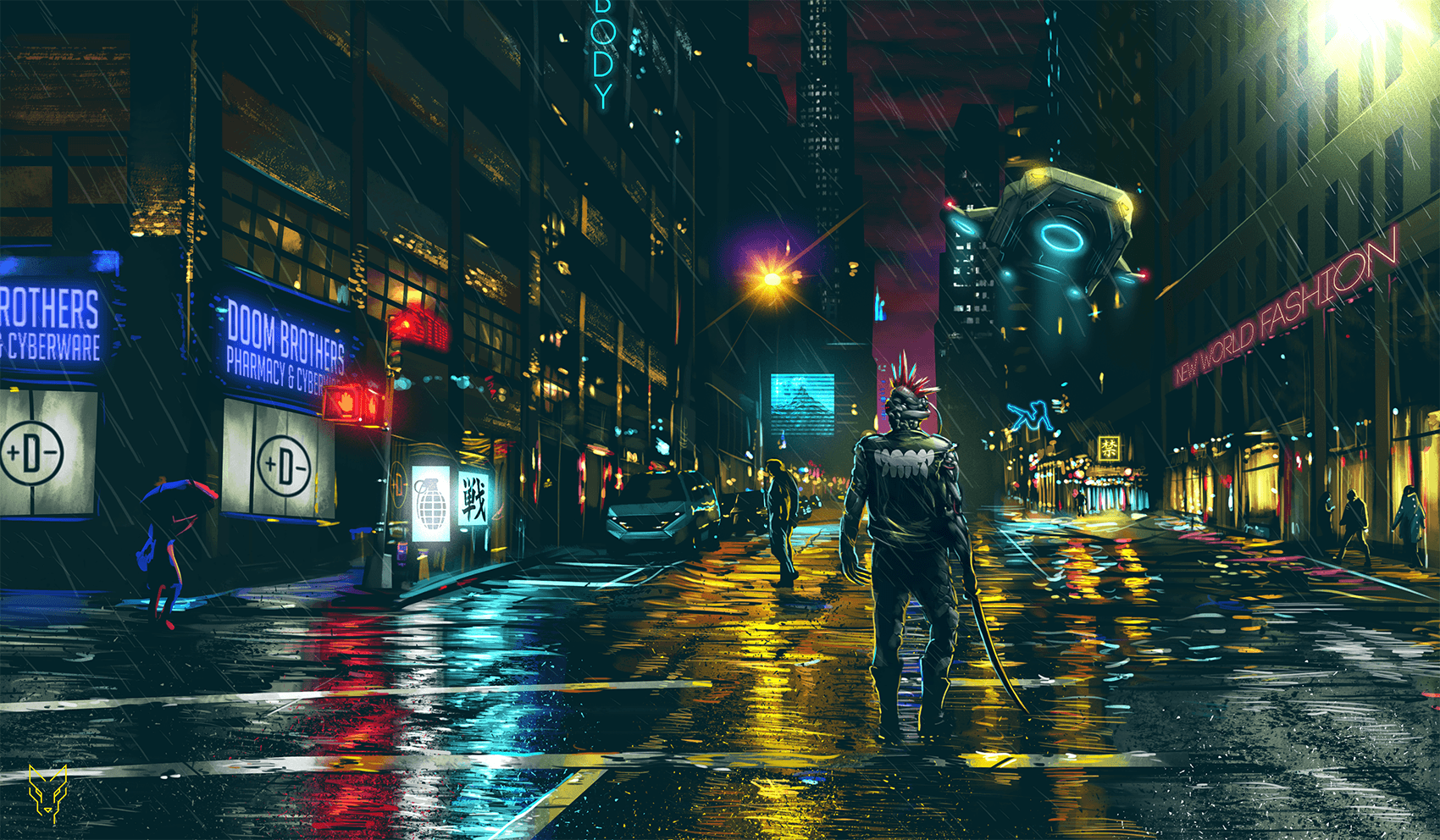 1700x992 Dark Cyberpunk, #cityscape, #cyberpunk, #futuristic, #science