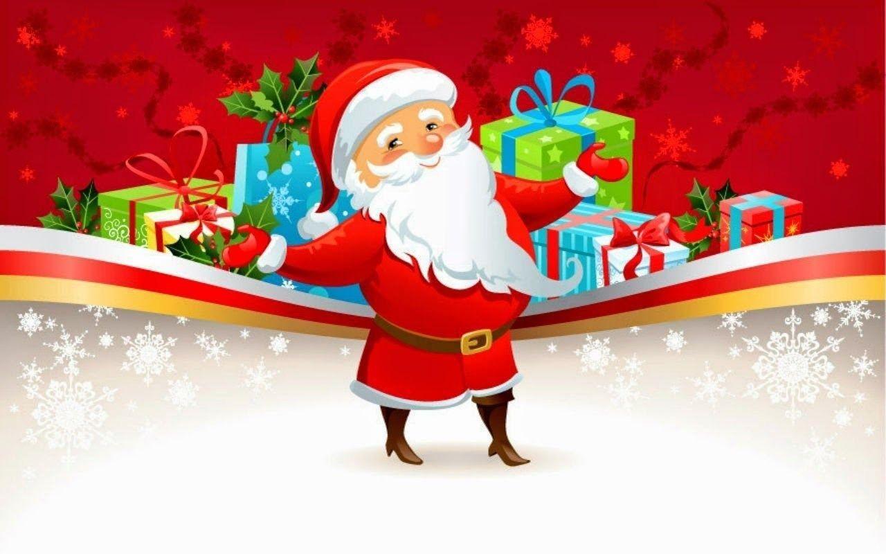 1280x800 Funny Santa Claus Cartoon Picture Christmas Image For Facebook
