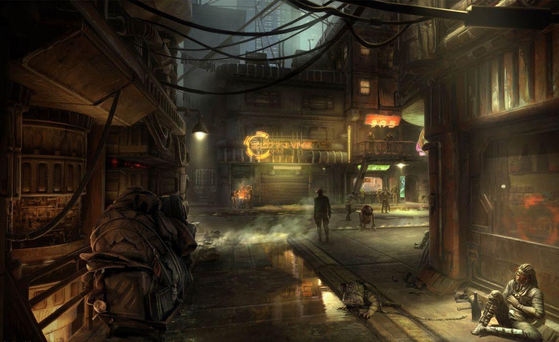1143x700 Star Wars 1313 street cities slums video games sci fi science