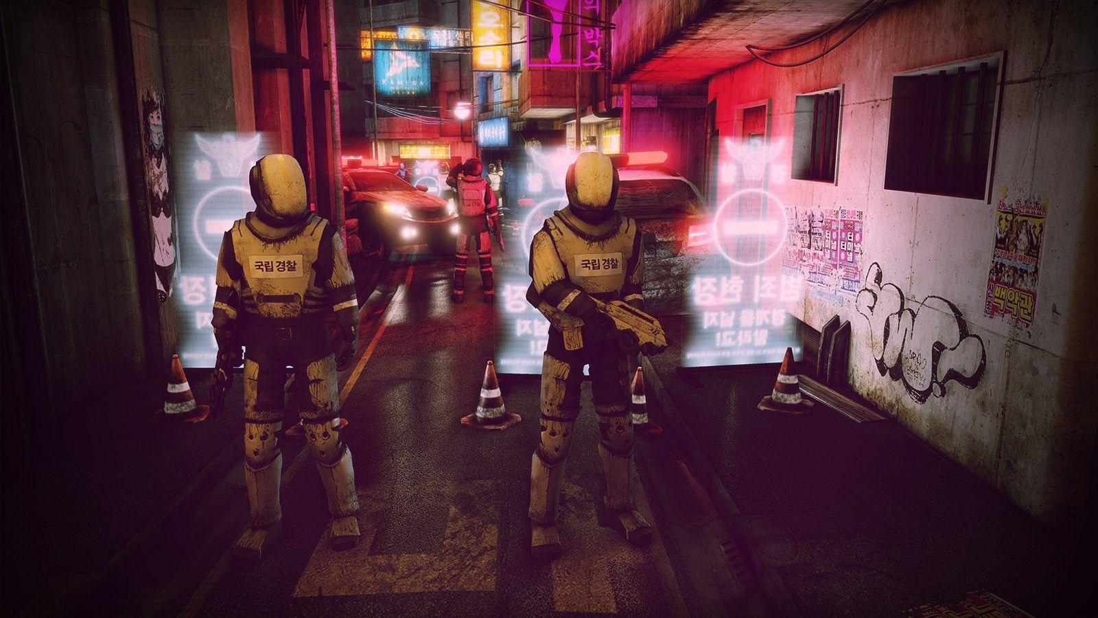 1600x900 Cyberpunk, Futuristic, Street, Police wallpaper. other. Wallpaper
