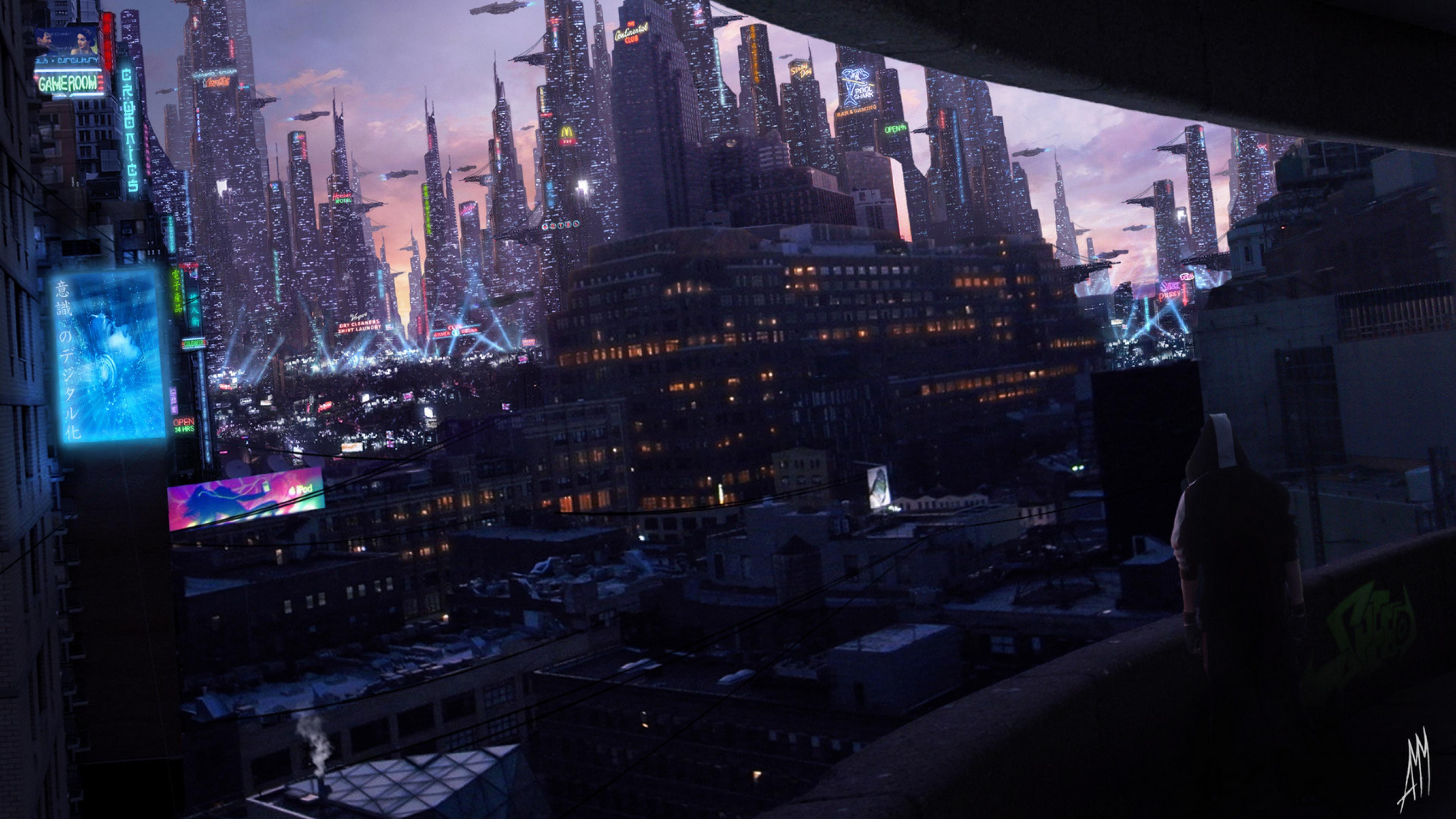 3840x2160 HD Cyberpunk Wallpaper. wallpaper.wiki