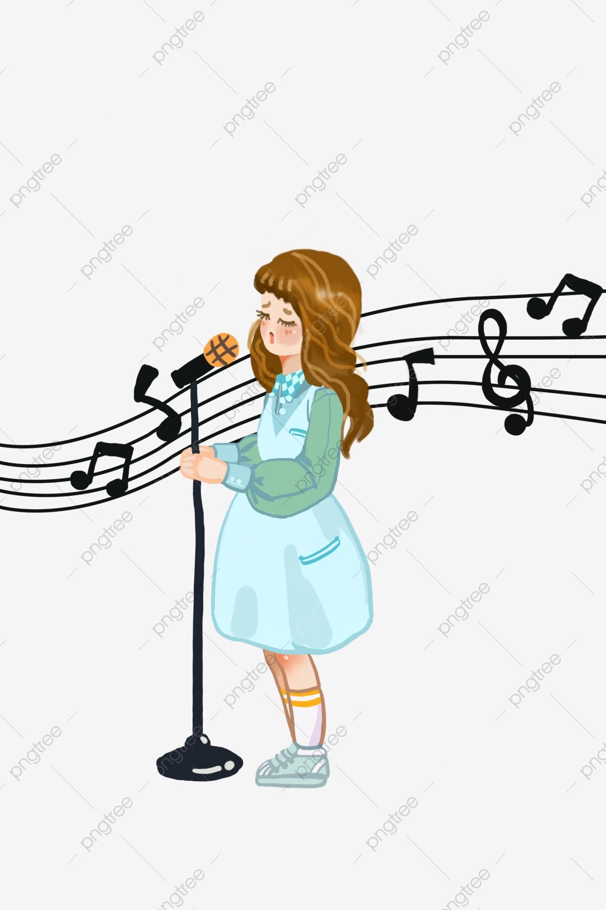 1200x1800 Girl Singing PNG Image. Vector and PSD Files. Free Download on Pngtree