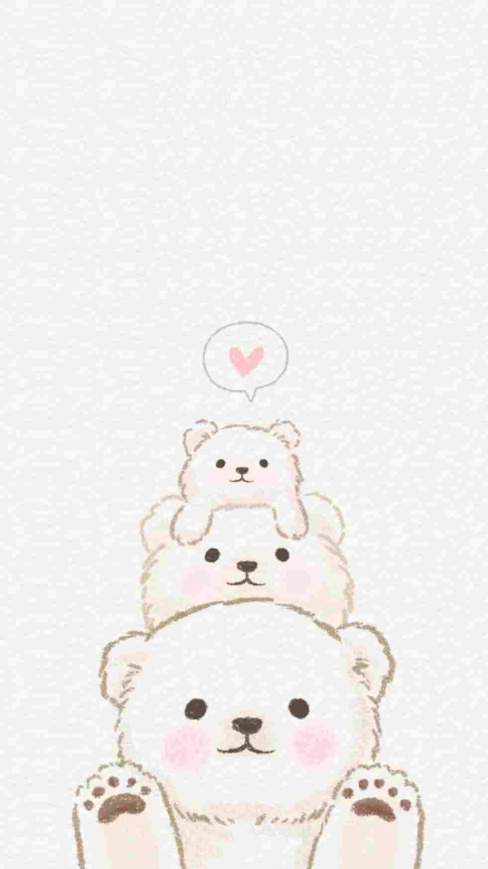 981x1744 Cartoon Cute Animal iPhone Wallpaper. ipcwallpaper. Cute doodles, Cute drawings, Cute cartoon wallpaper